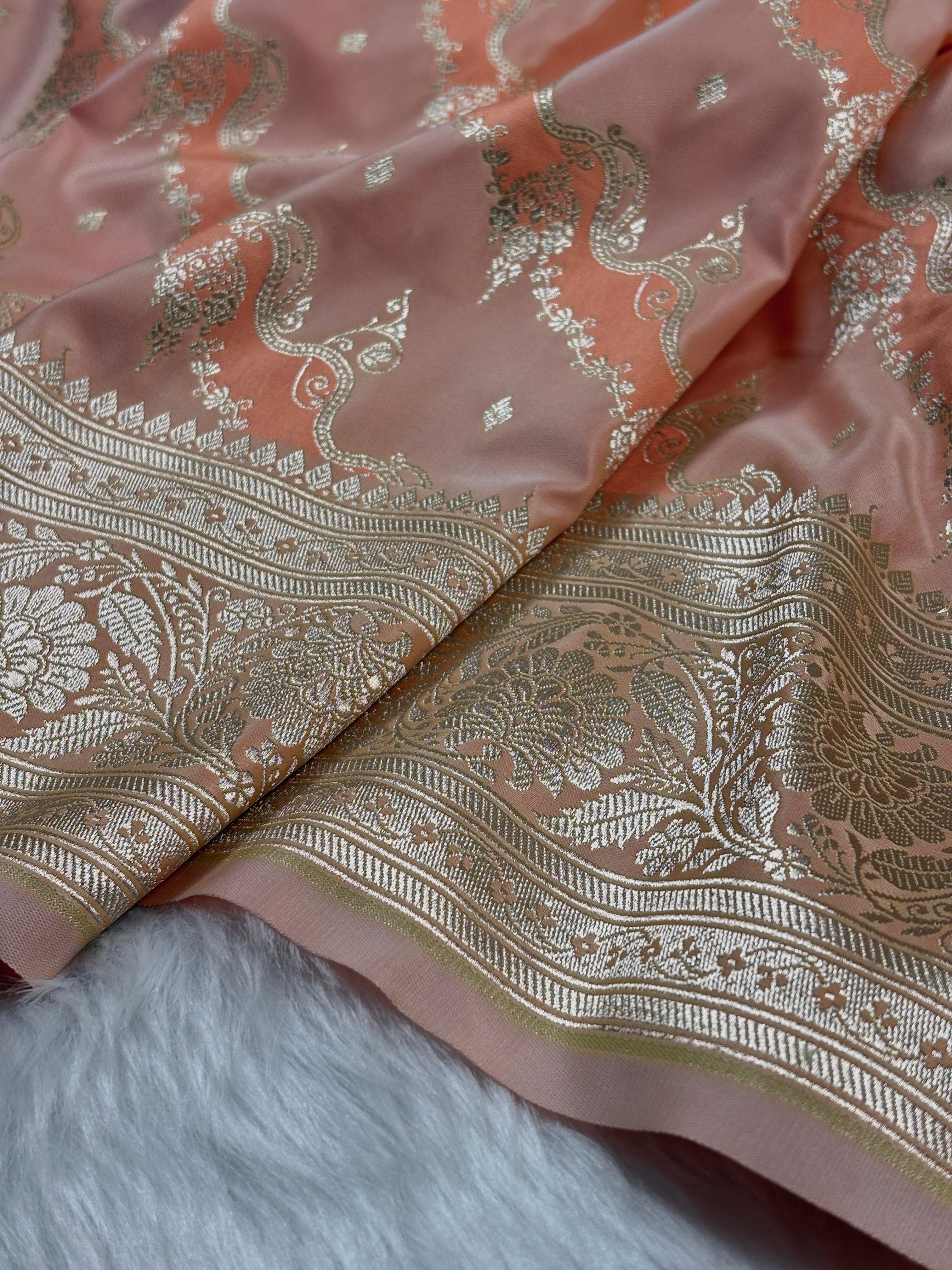 Mashru Katan Banarasi Saree
