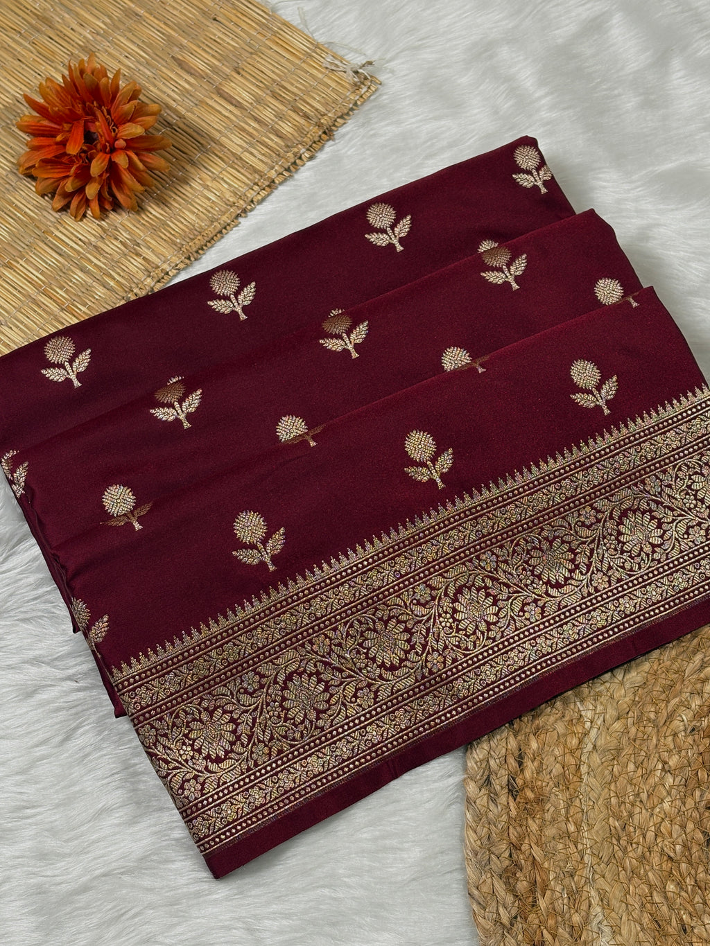 Mashru Katan Banarasi Saree