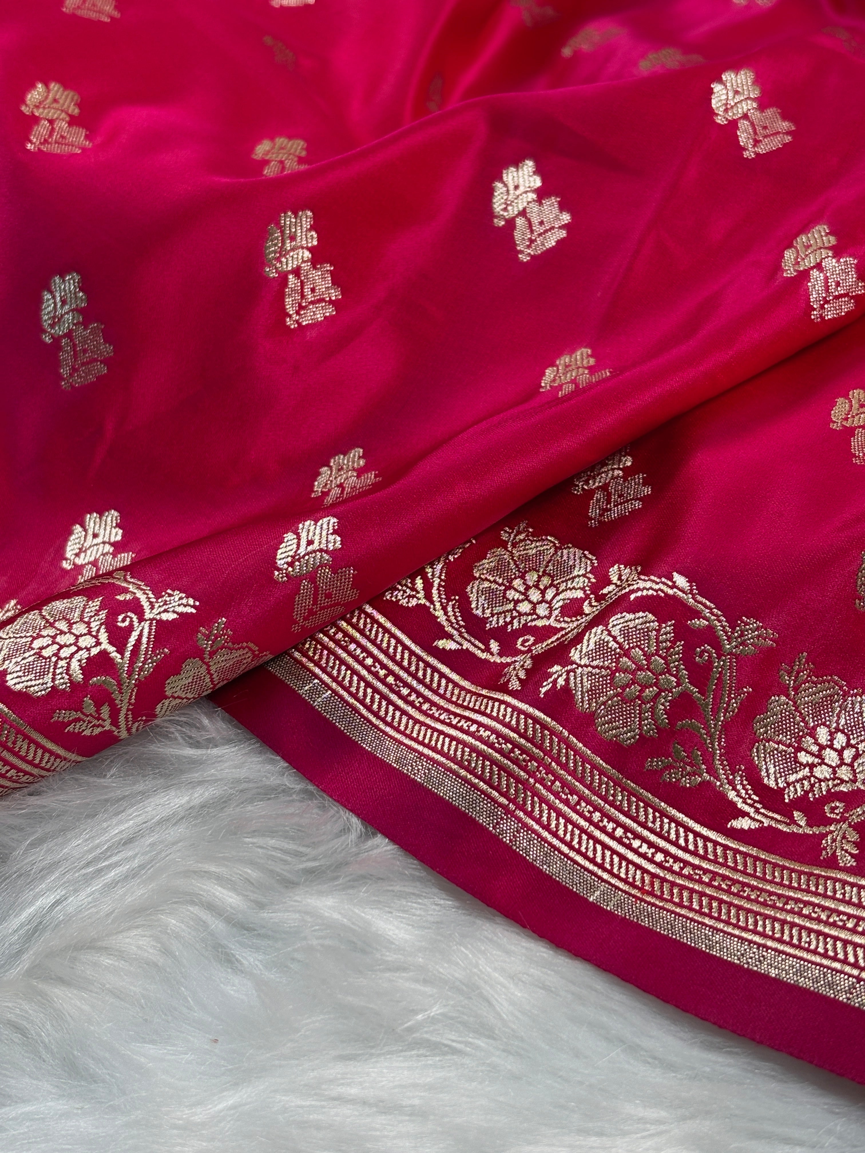 Mashru Katan Banarasi Saree