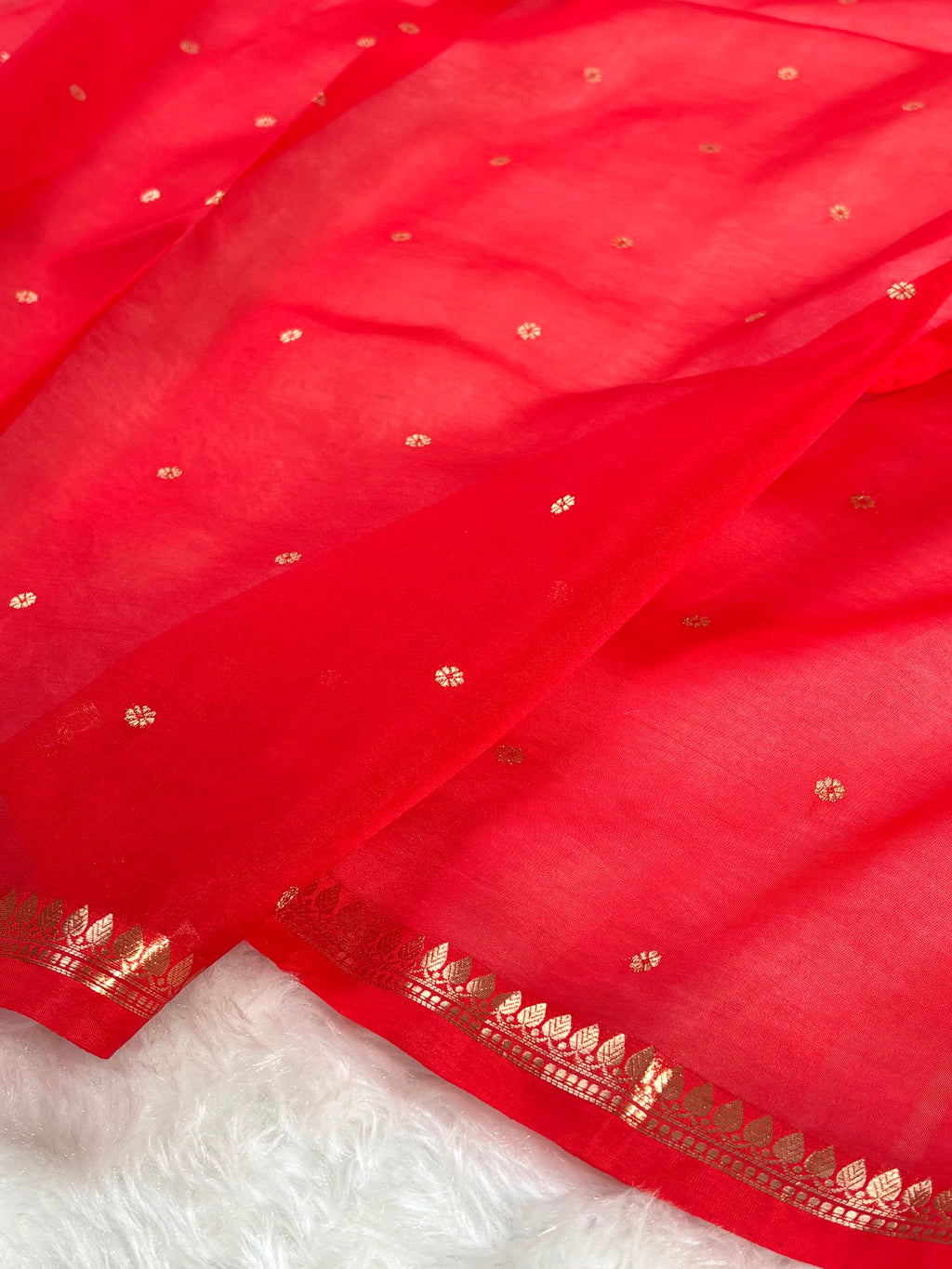 Pure Kora Organza Meena Handloom Banarasi Saree