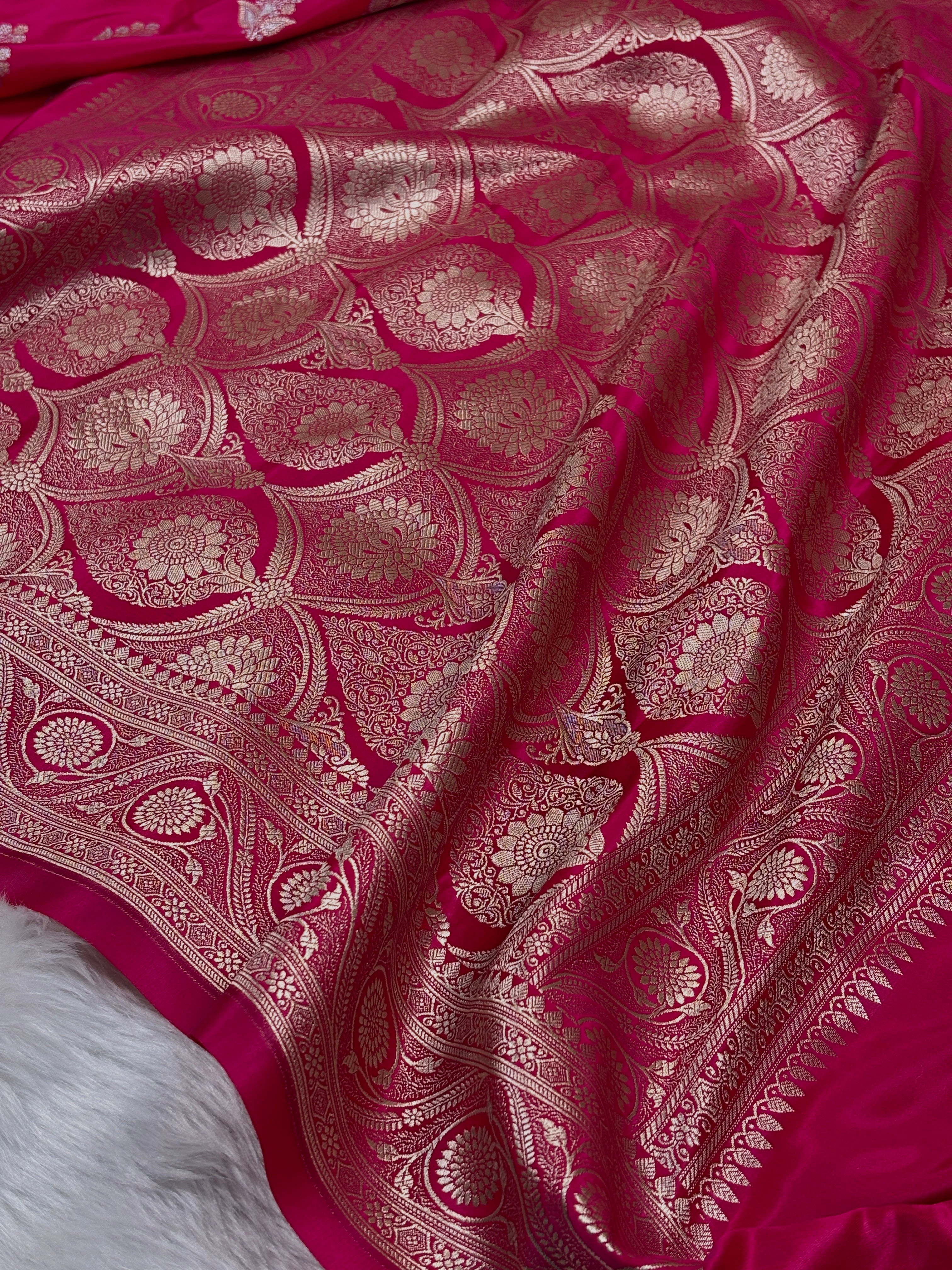 Mashru Katan Banarasi Saree