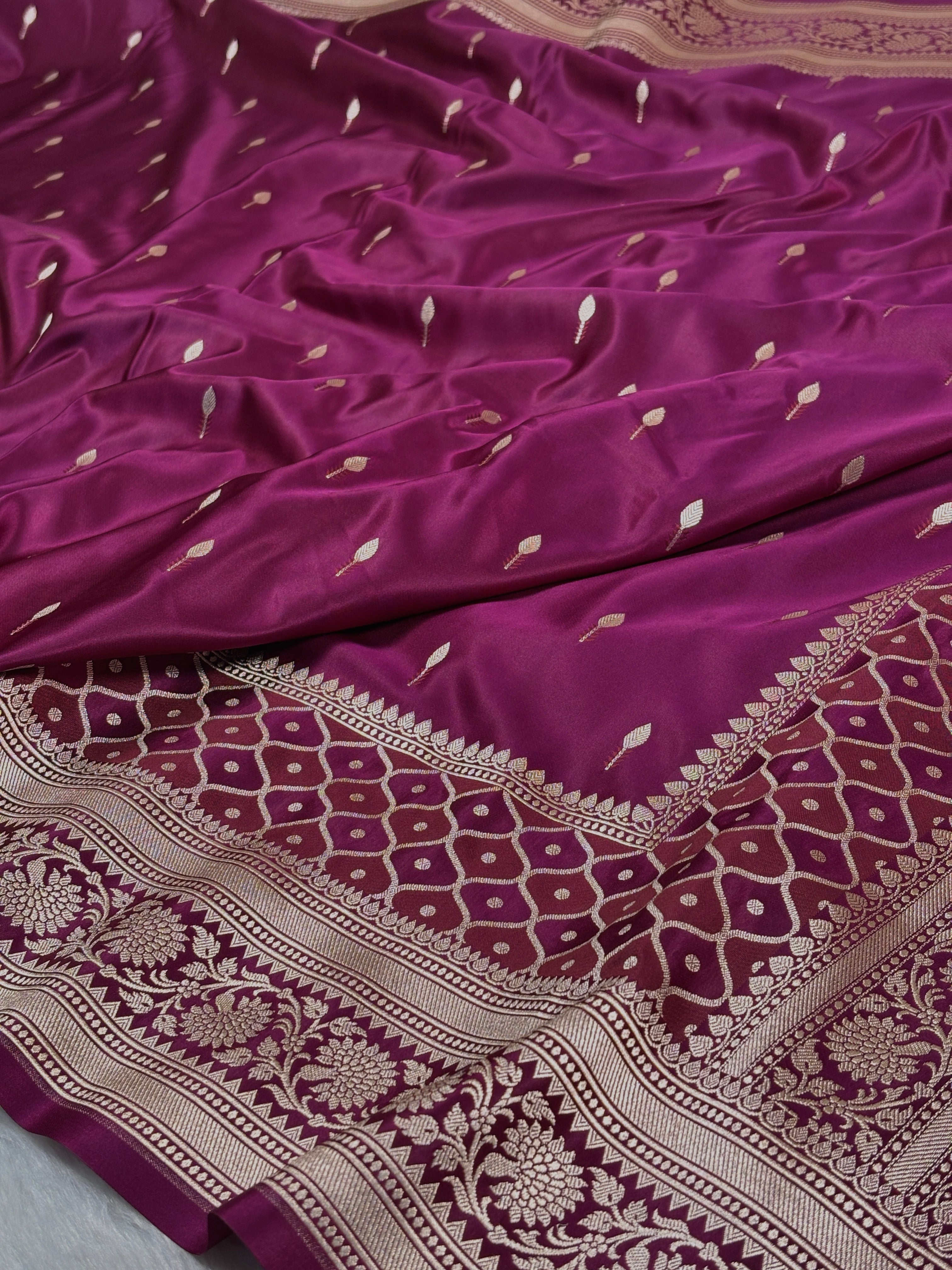 Mashru Katan Banarasi Saree