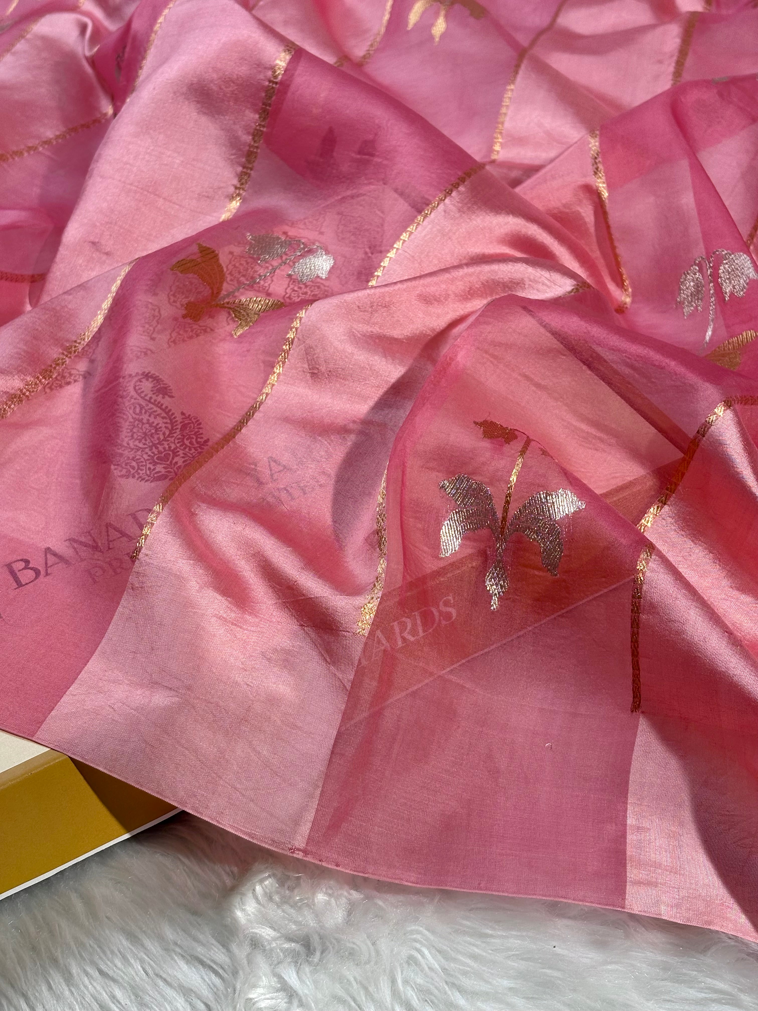 Pure Katan Alfi Handloom Banarasi Saree