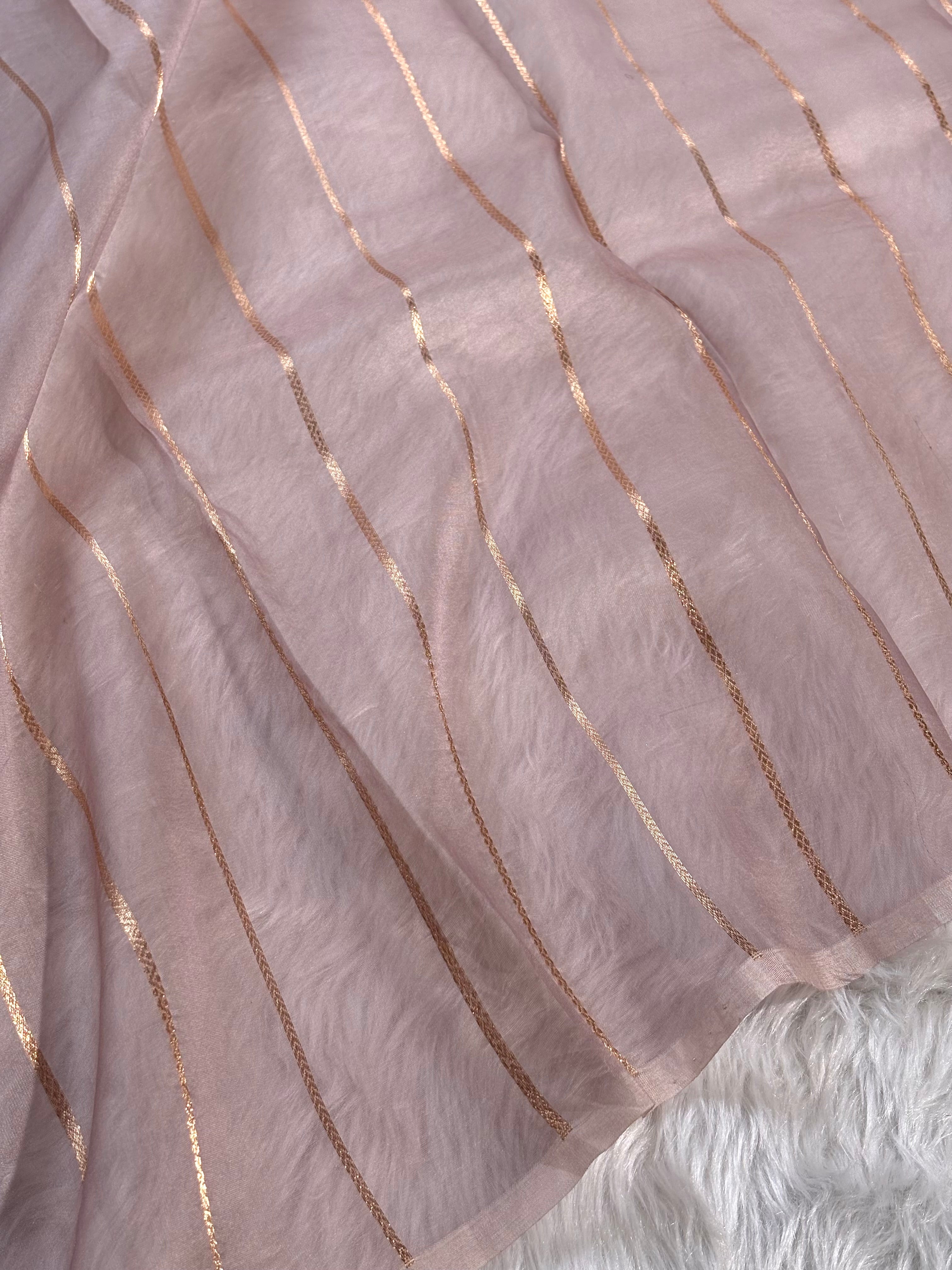 Pure Kora Organza Handloom Ombre Saree