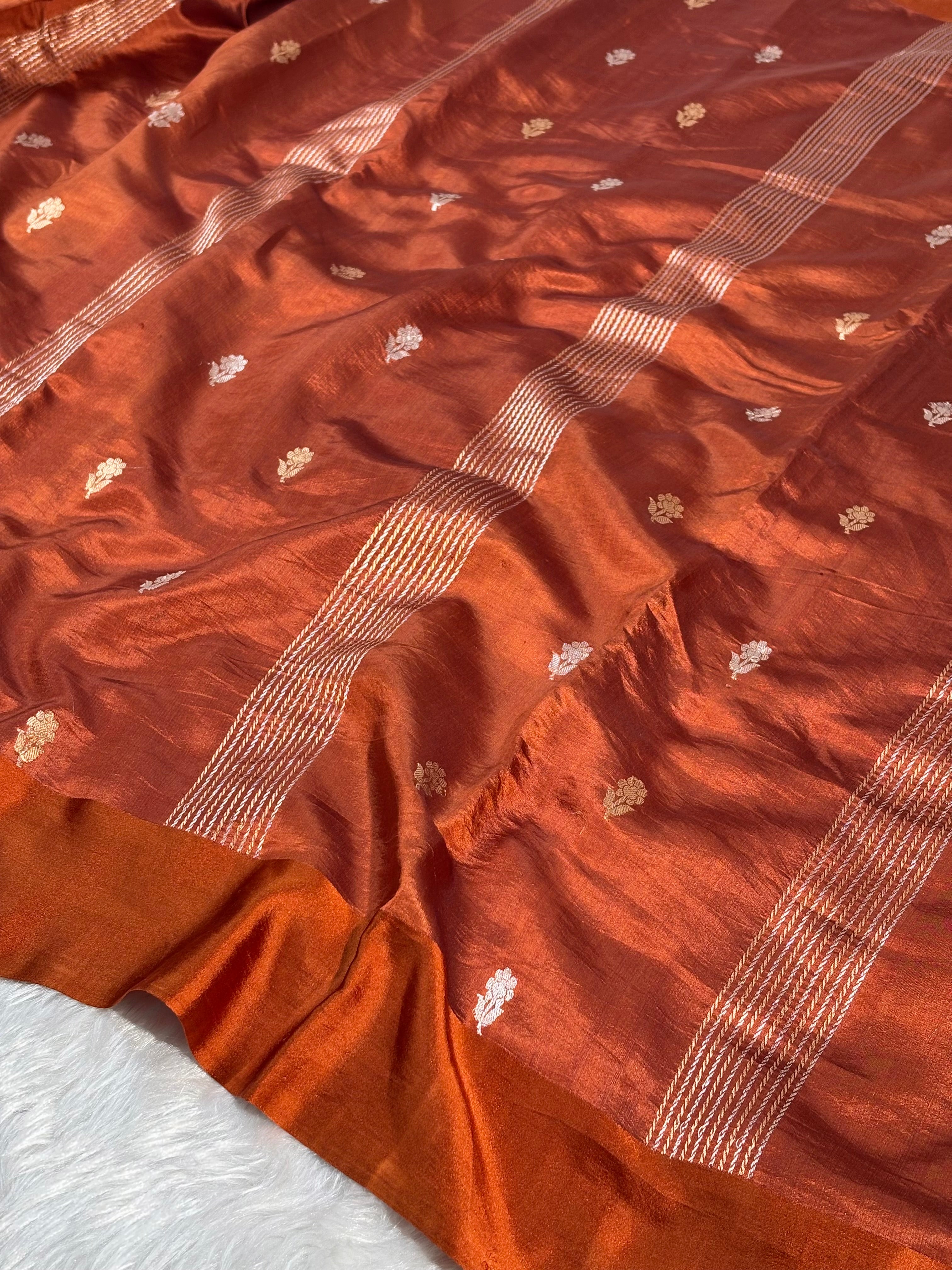 Pure Alfi Katan Handloom Banarasi Saree