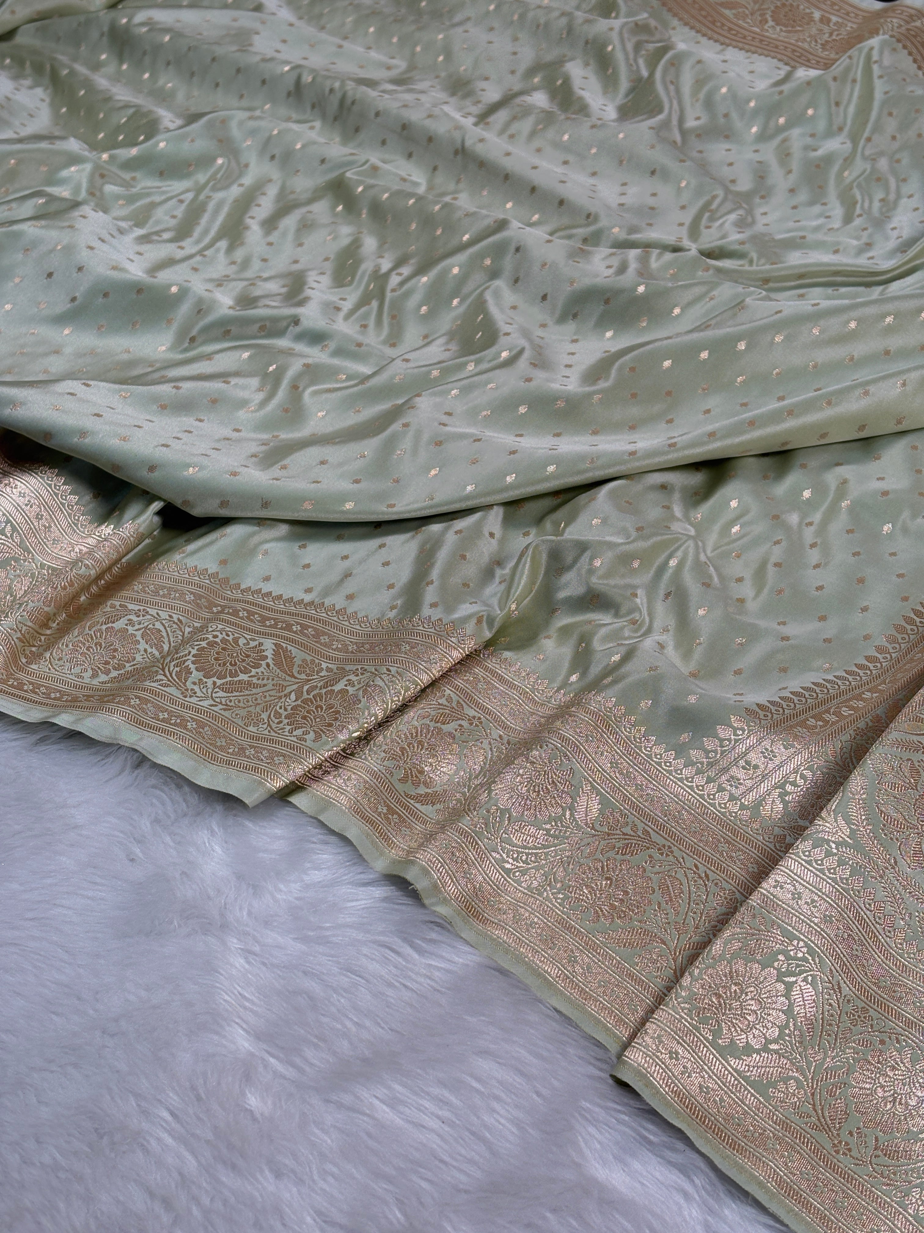Mashru Katan Banarasi Saree