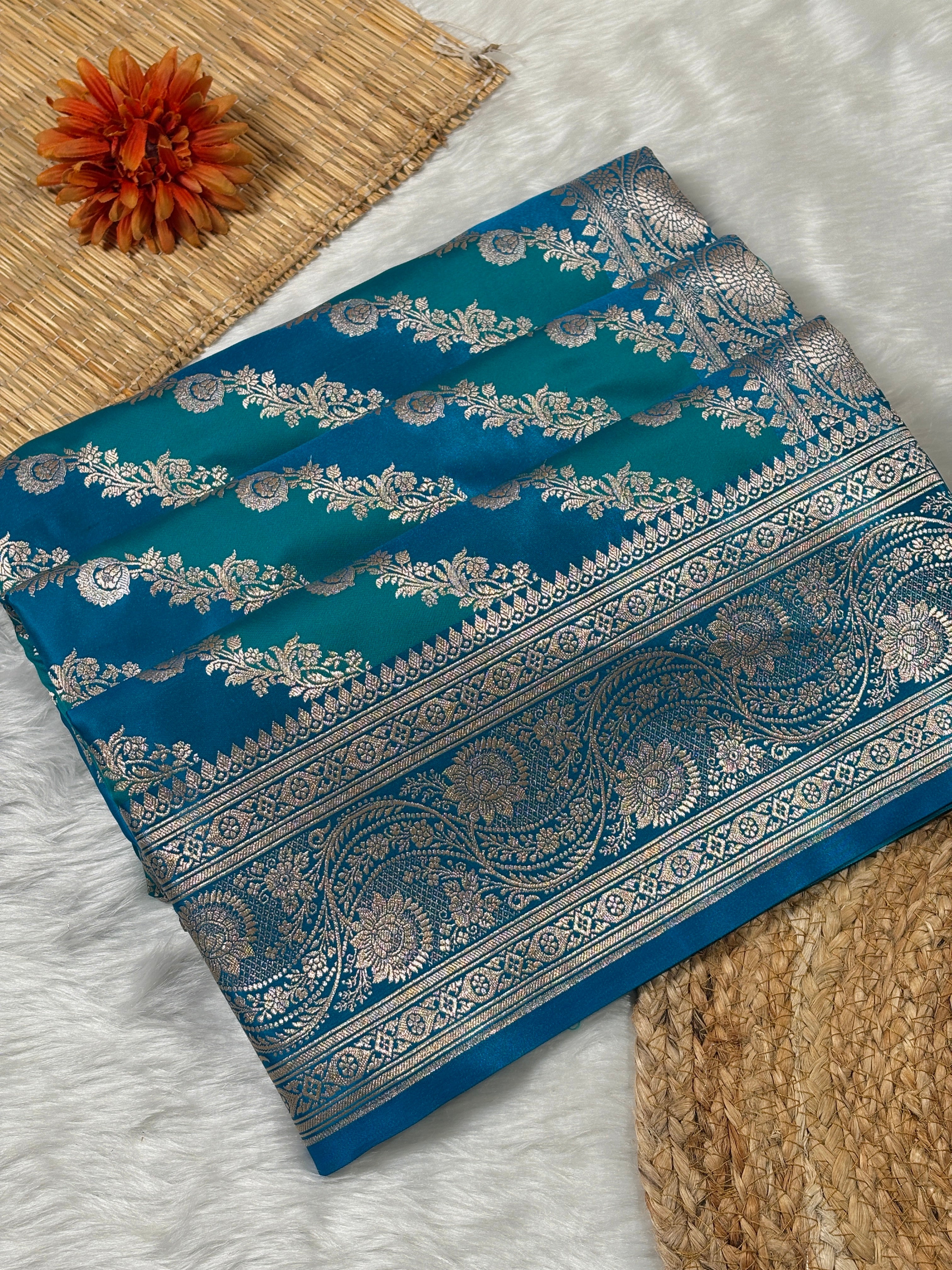Mashru Katan Banarasi Saree