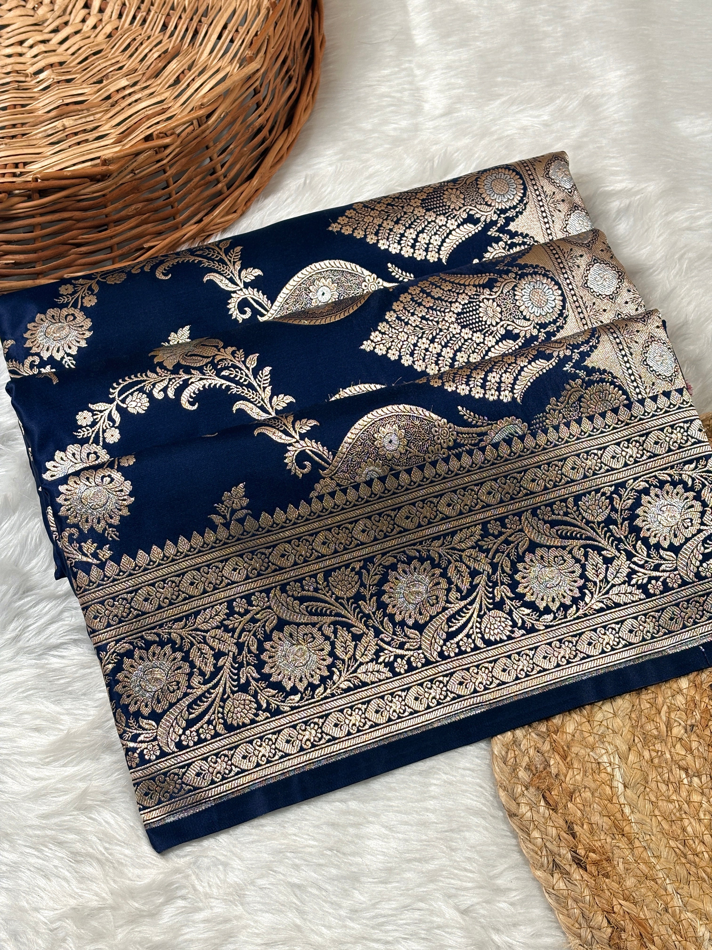 Mashru Katan Banarasi Saree