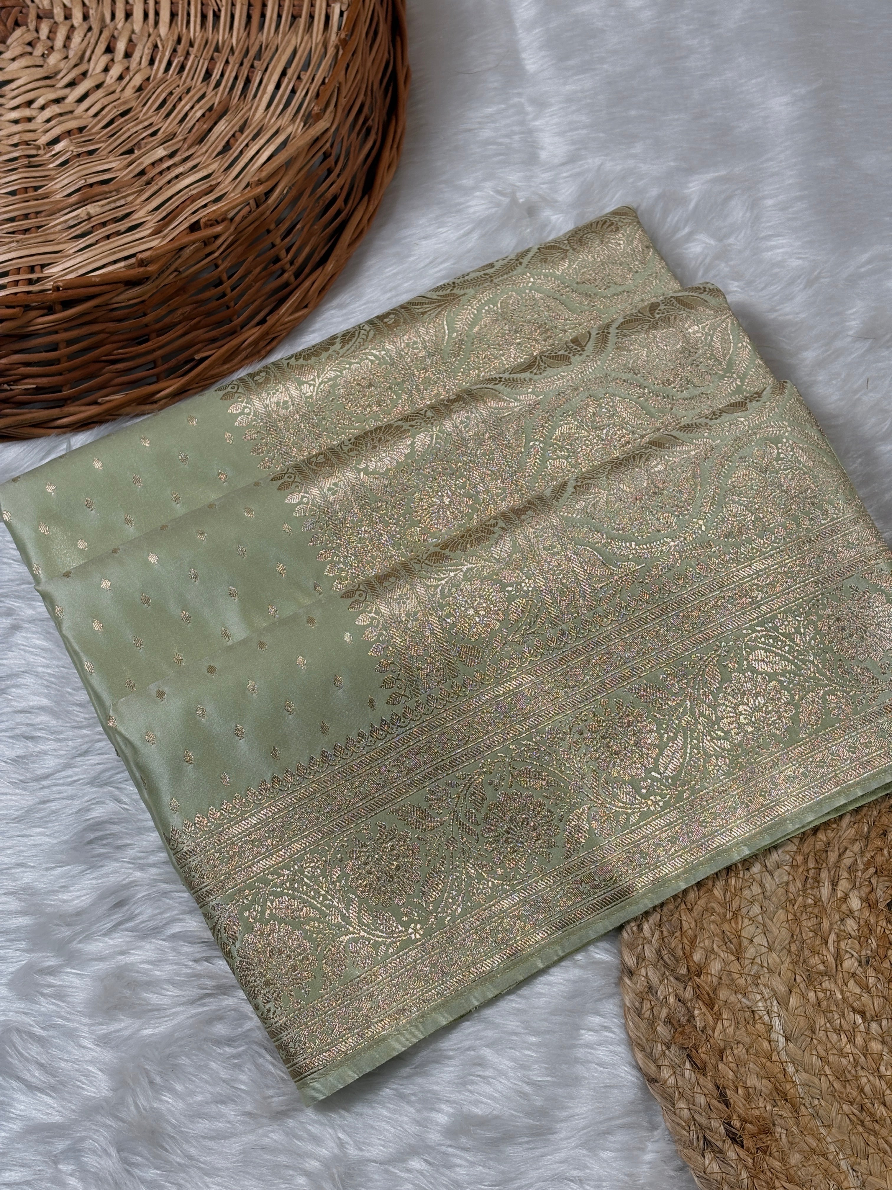 Mashru Katan Banarasi Saree