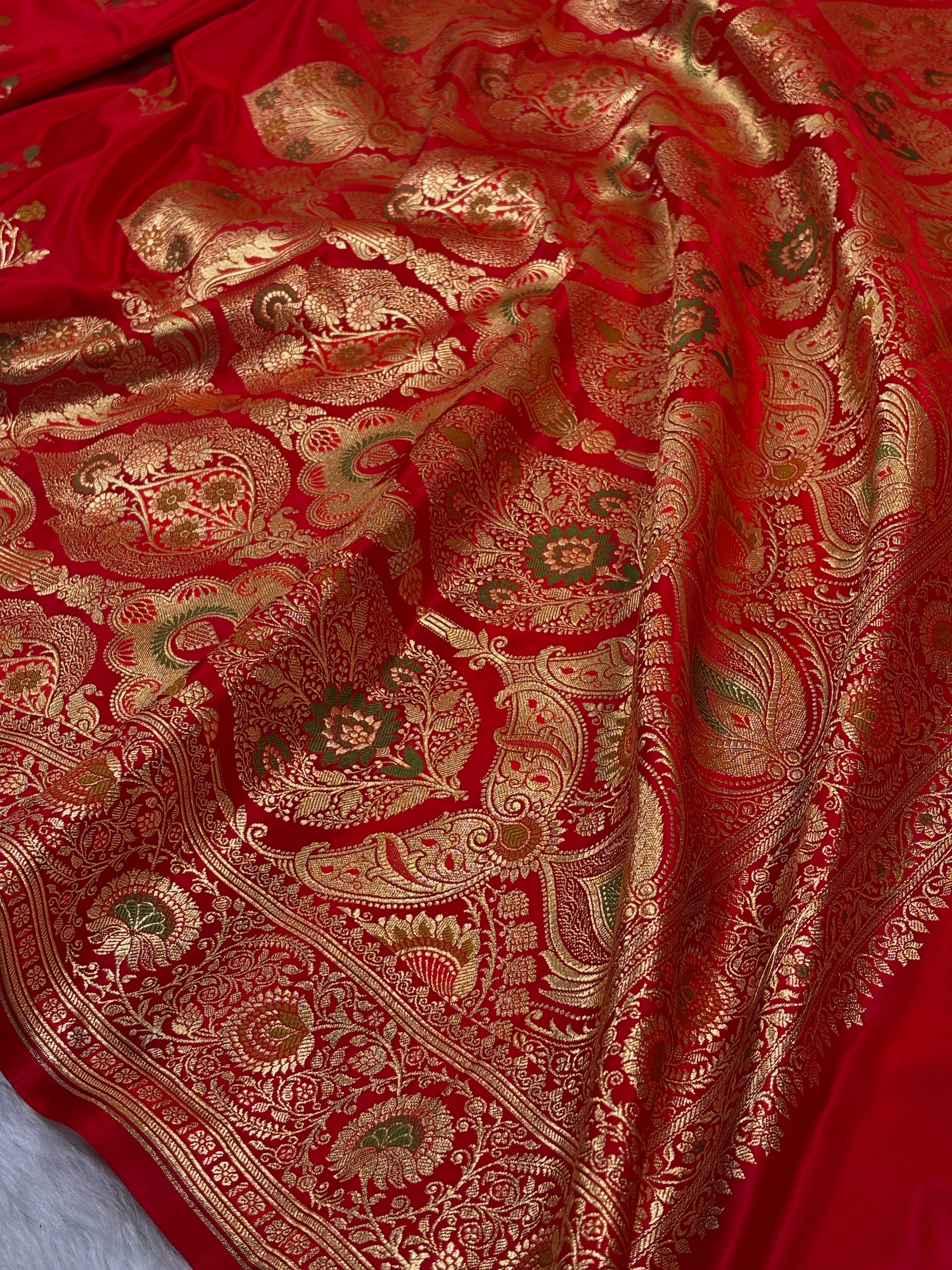 Premium Mashru Katan Banarasi Saree