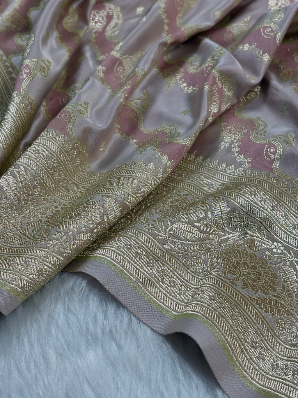 Mashru Katan Banarasi Saree