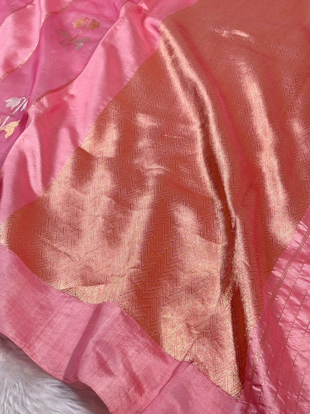 Pure Katan Alfi Handloom Banarasi Saree