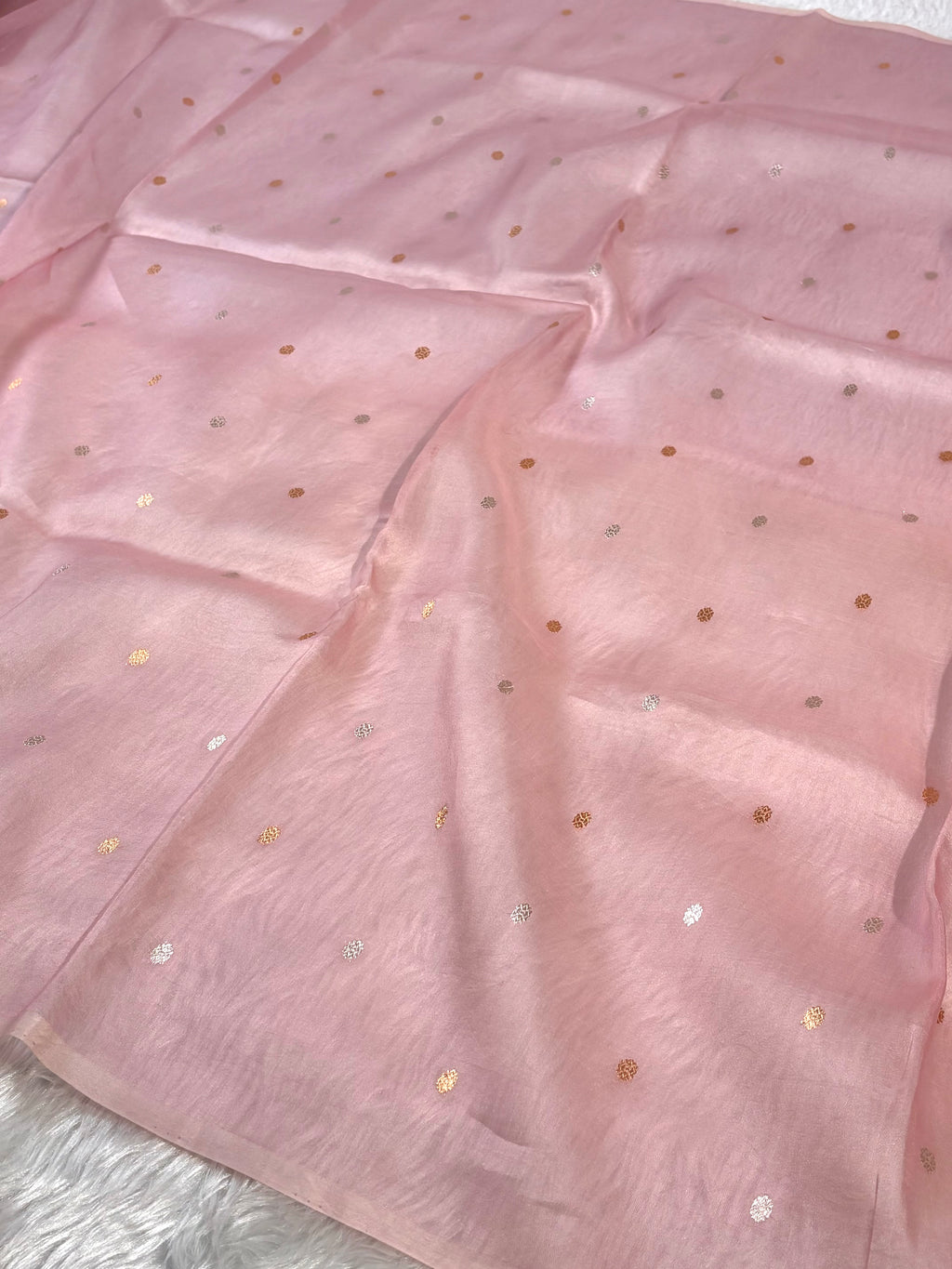 Pure Kora Organza Ombre Handloom Banarasi Saree