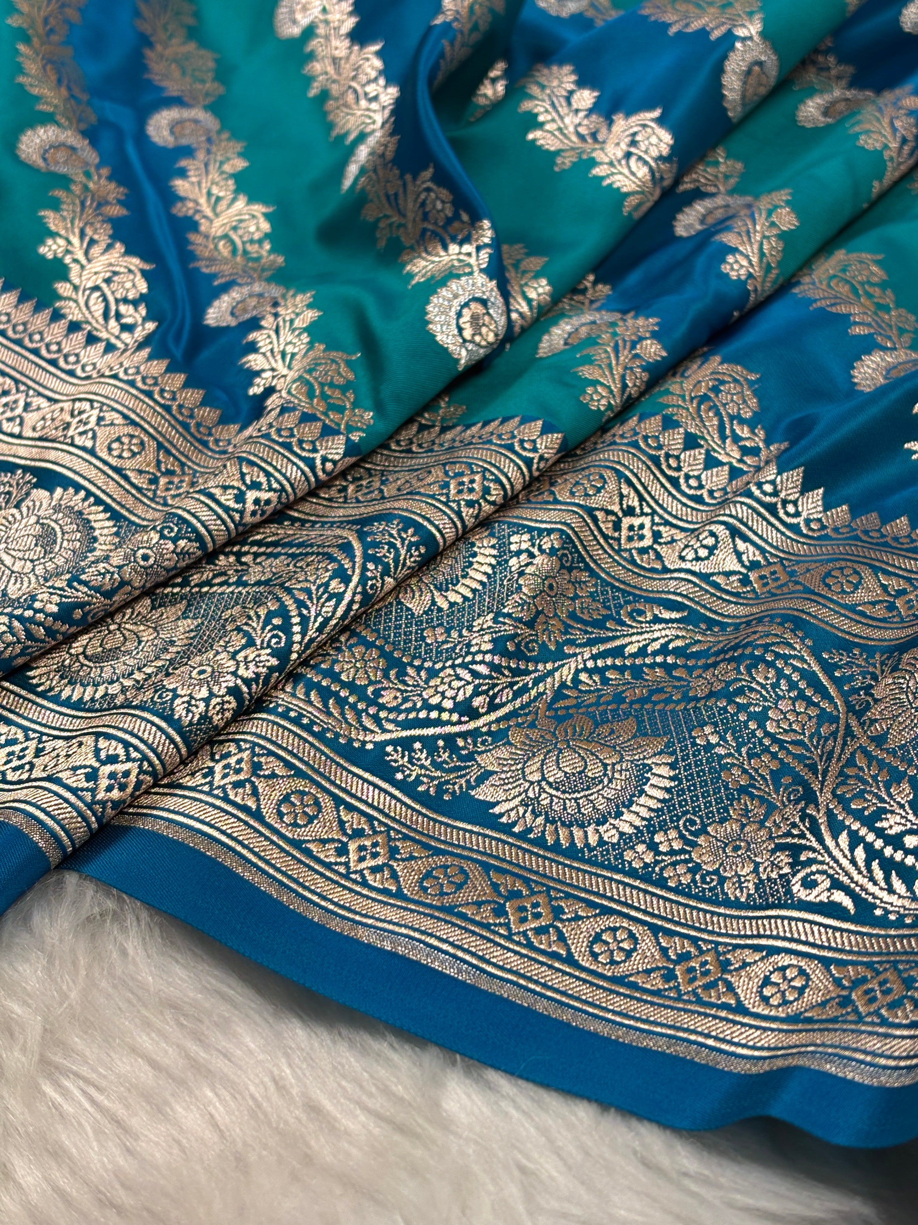 Mashru Katan Banarasi Saree