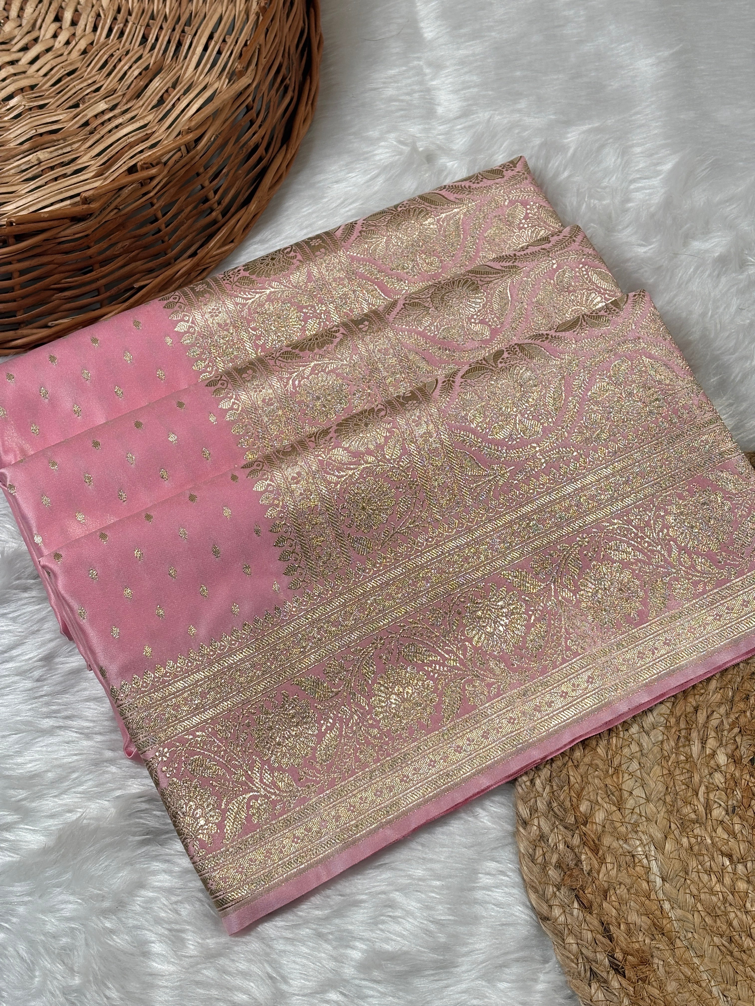 Mashru Katan Banarasi Saree