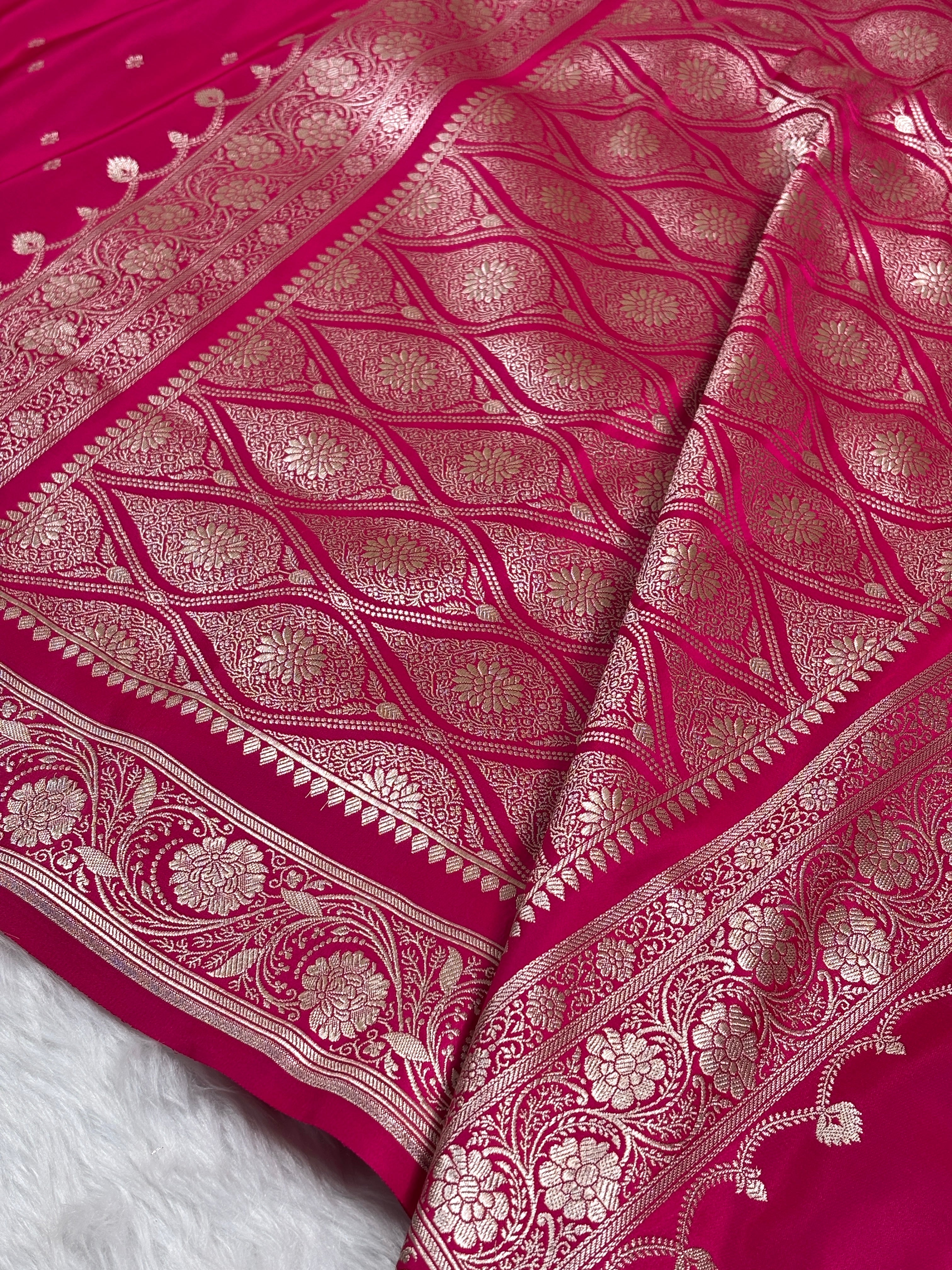 Mashru Katan Banarasi Saree
