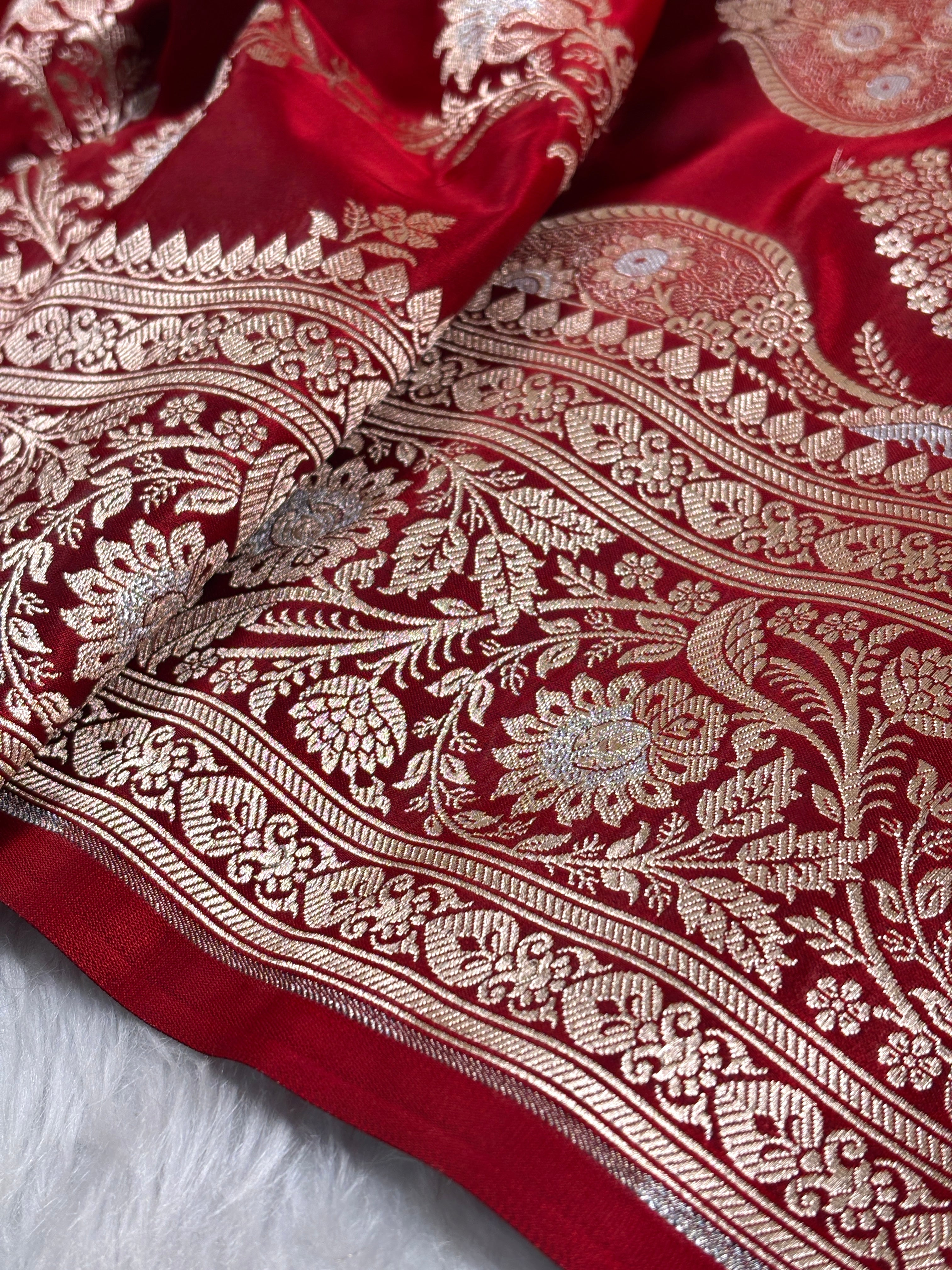 Mashru Katan Banarasi Saree