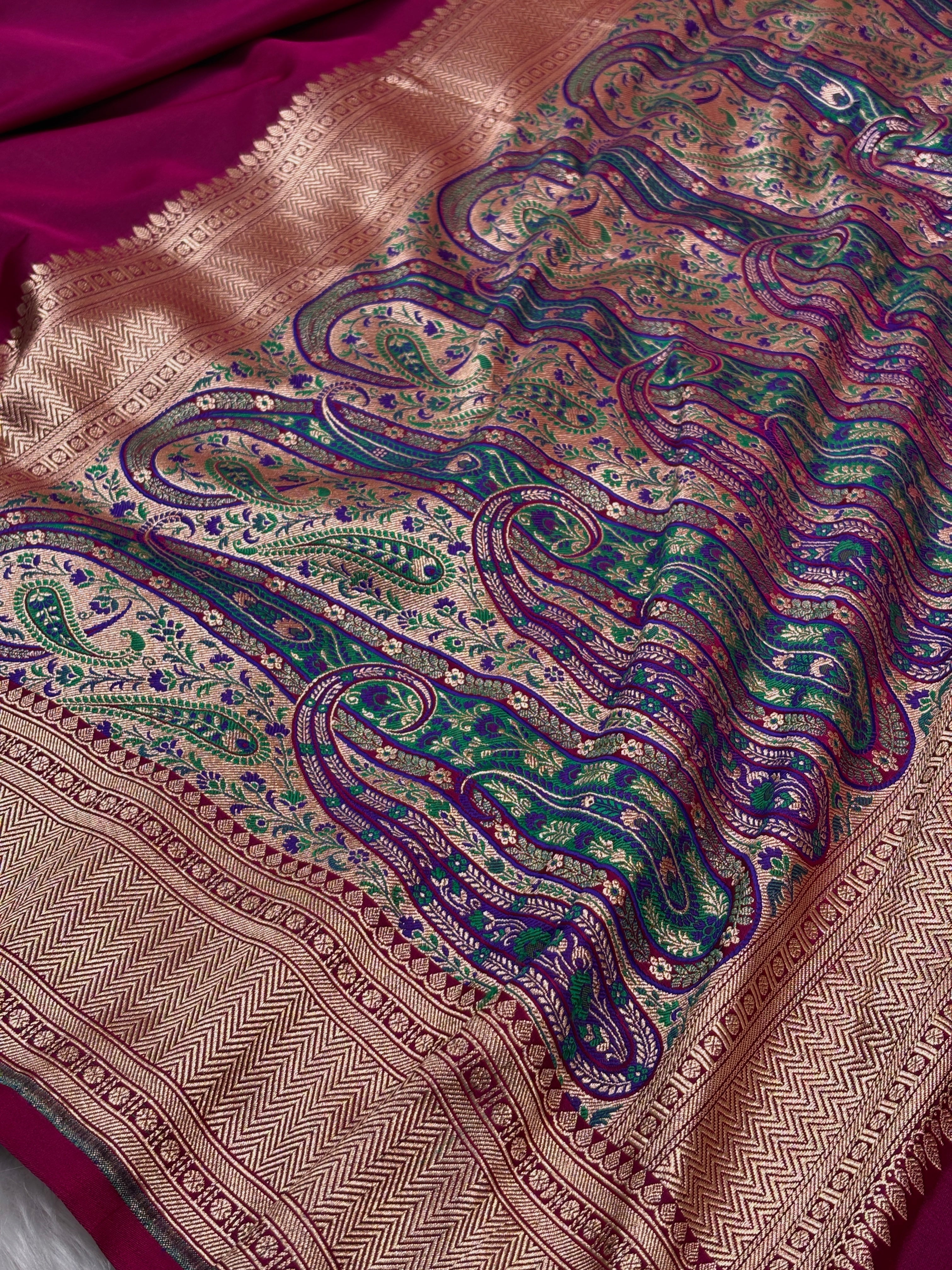 Premium Mashru Katan Banarasi Saree