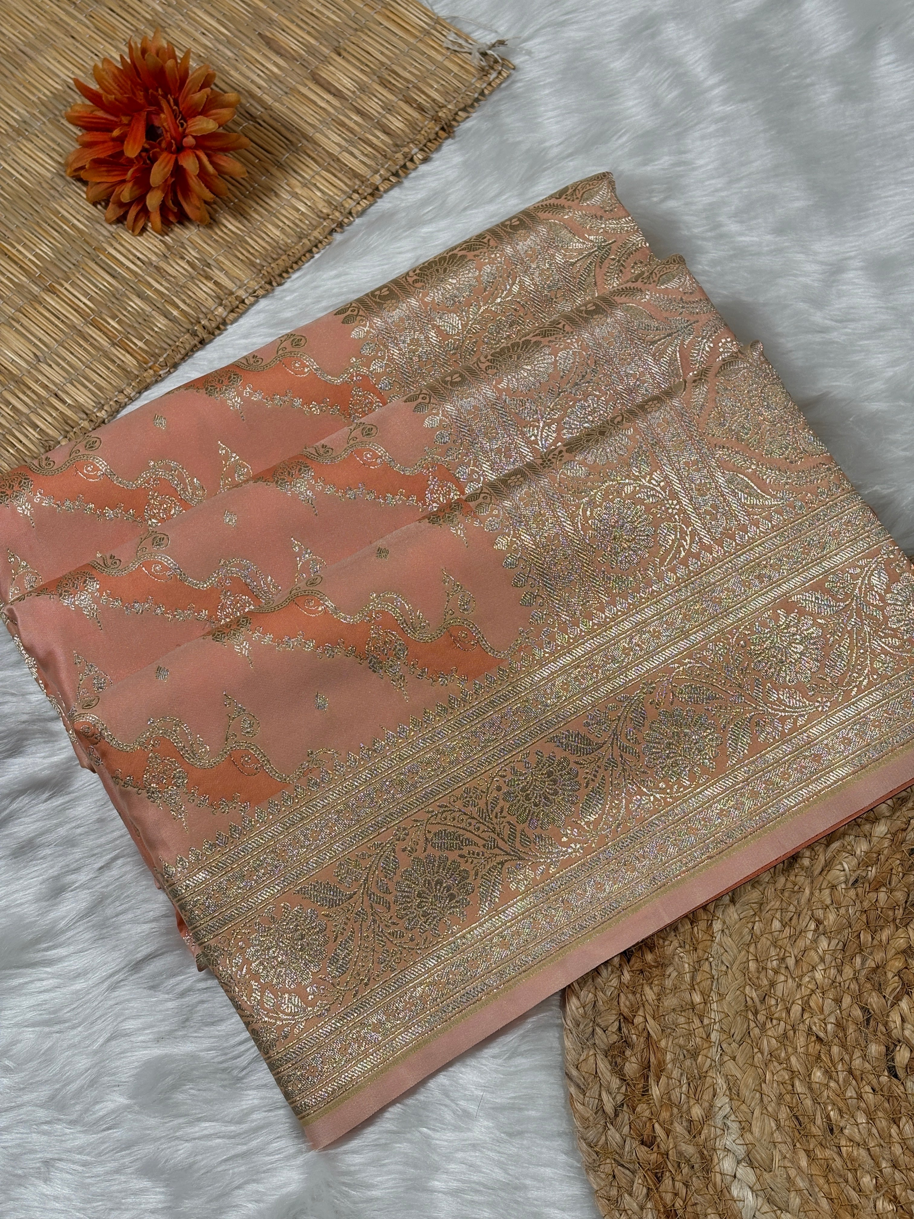 Mashru Katan Banarasi Saree