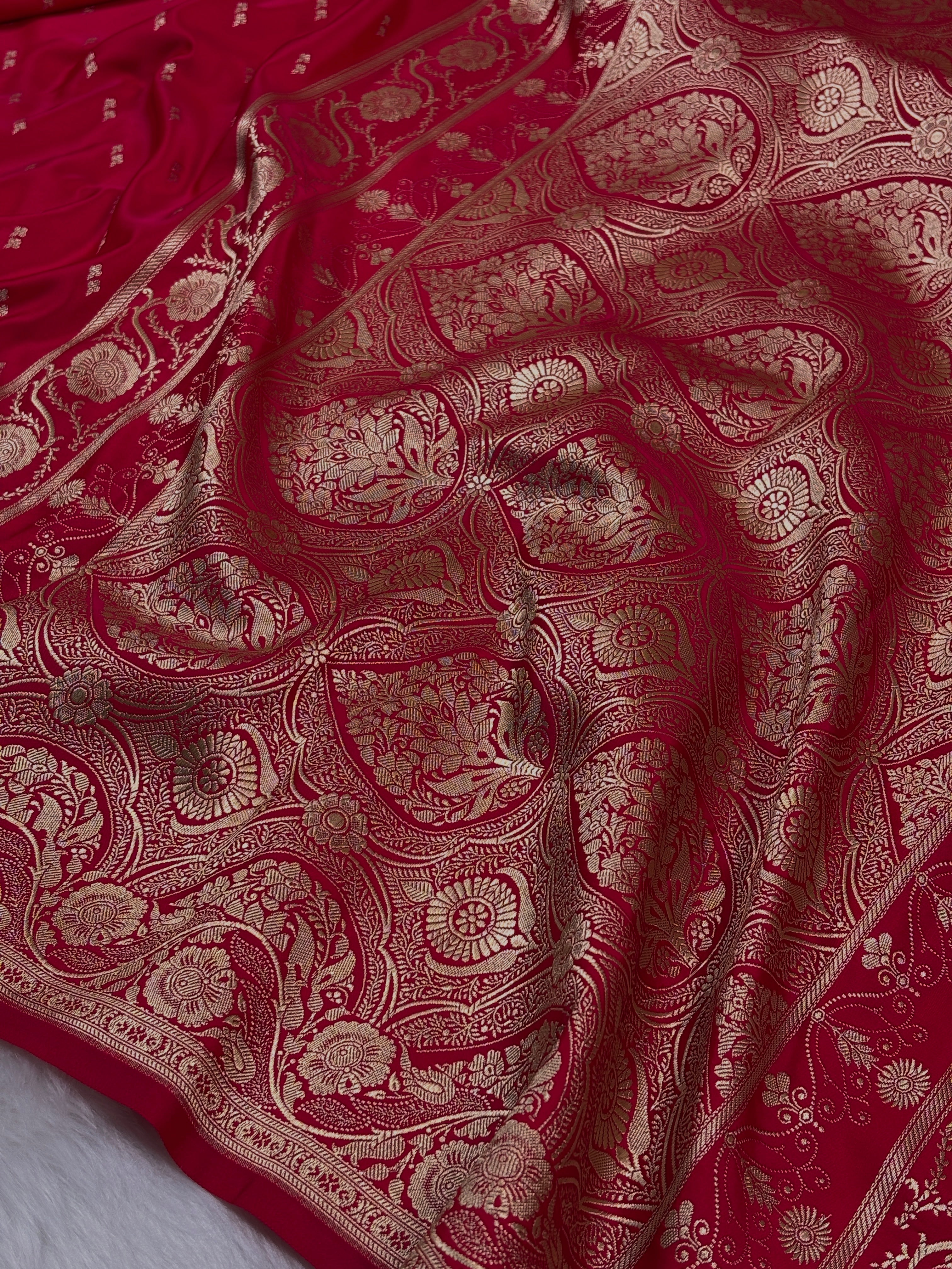 Mashru Katan Banarasi Saree