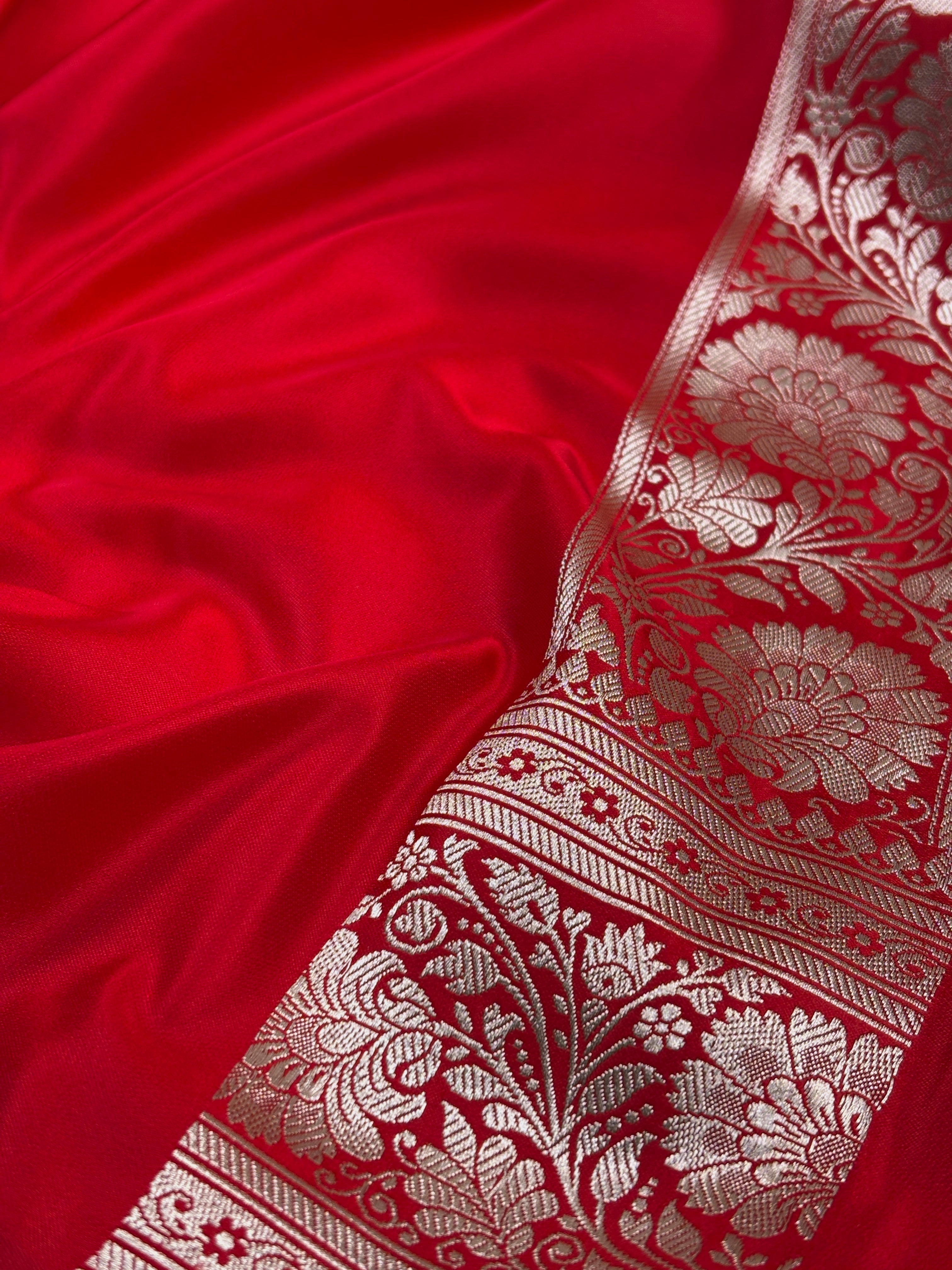 Mashru Katan Banarasi Saree