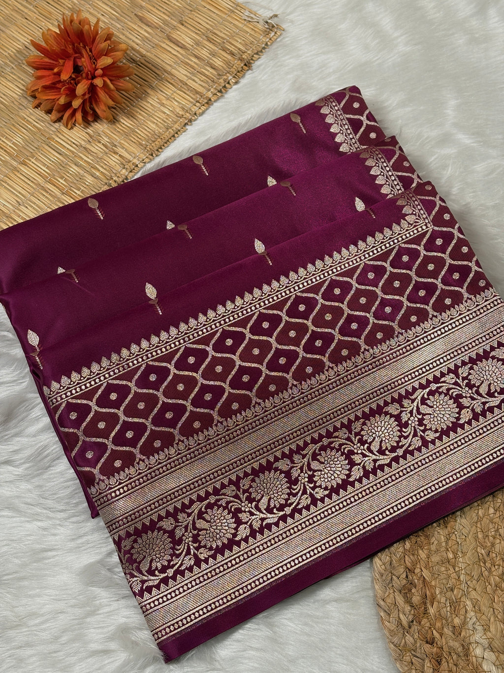 Mashru Katan Banarasi Saree
