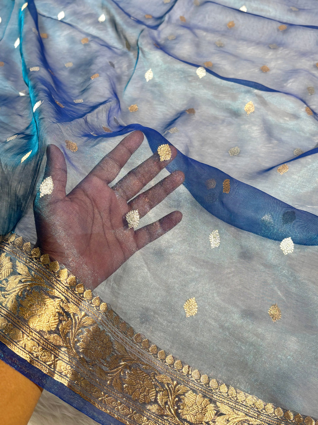 Pure Tissue Alfi Handloom Banarasi Saree