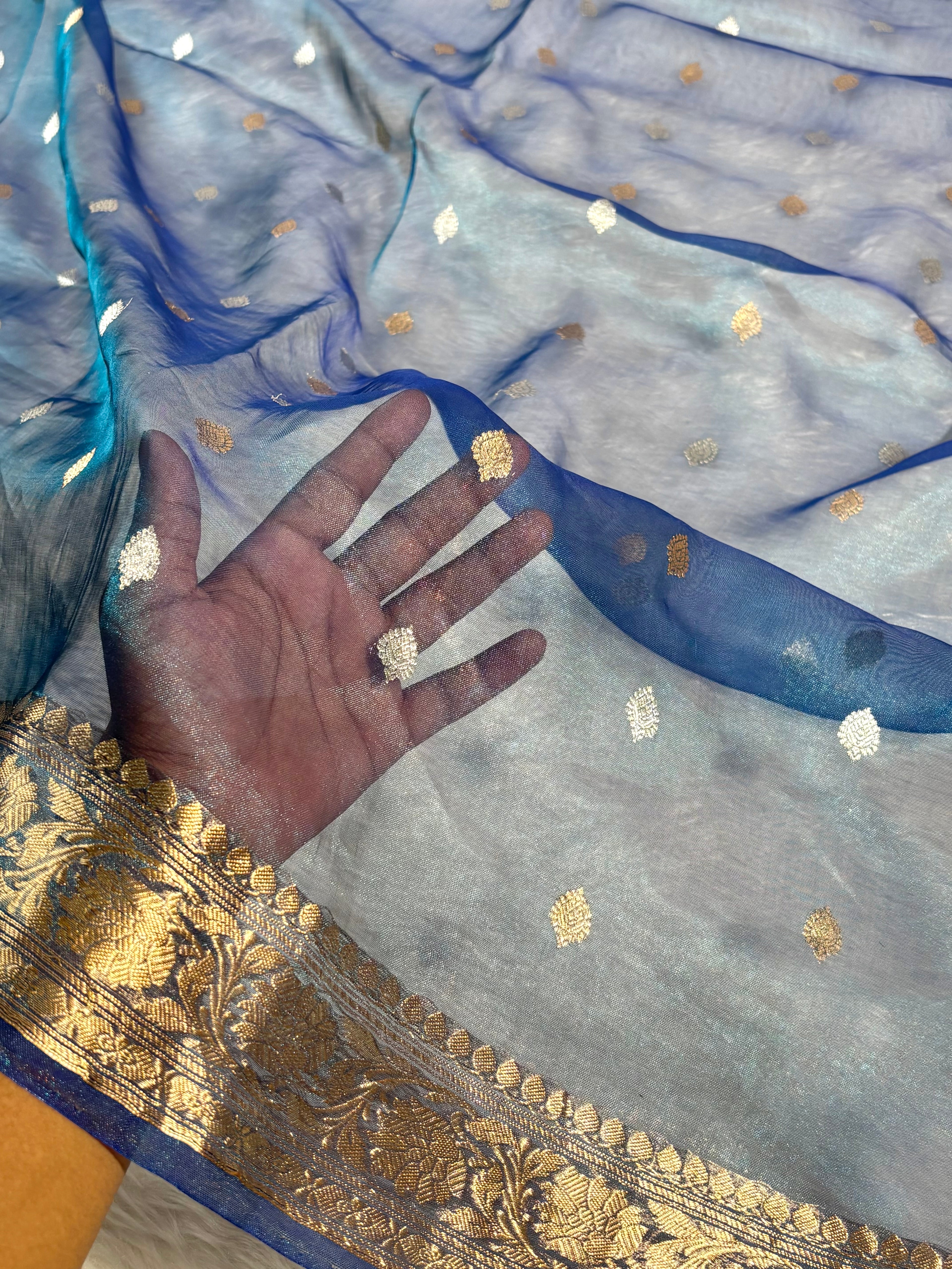 Pure Tissue Alfi Handloom Banarasi Saree