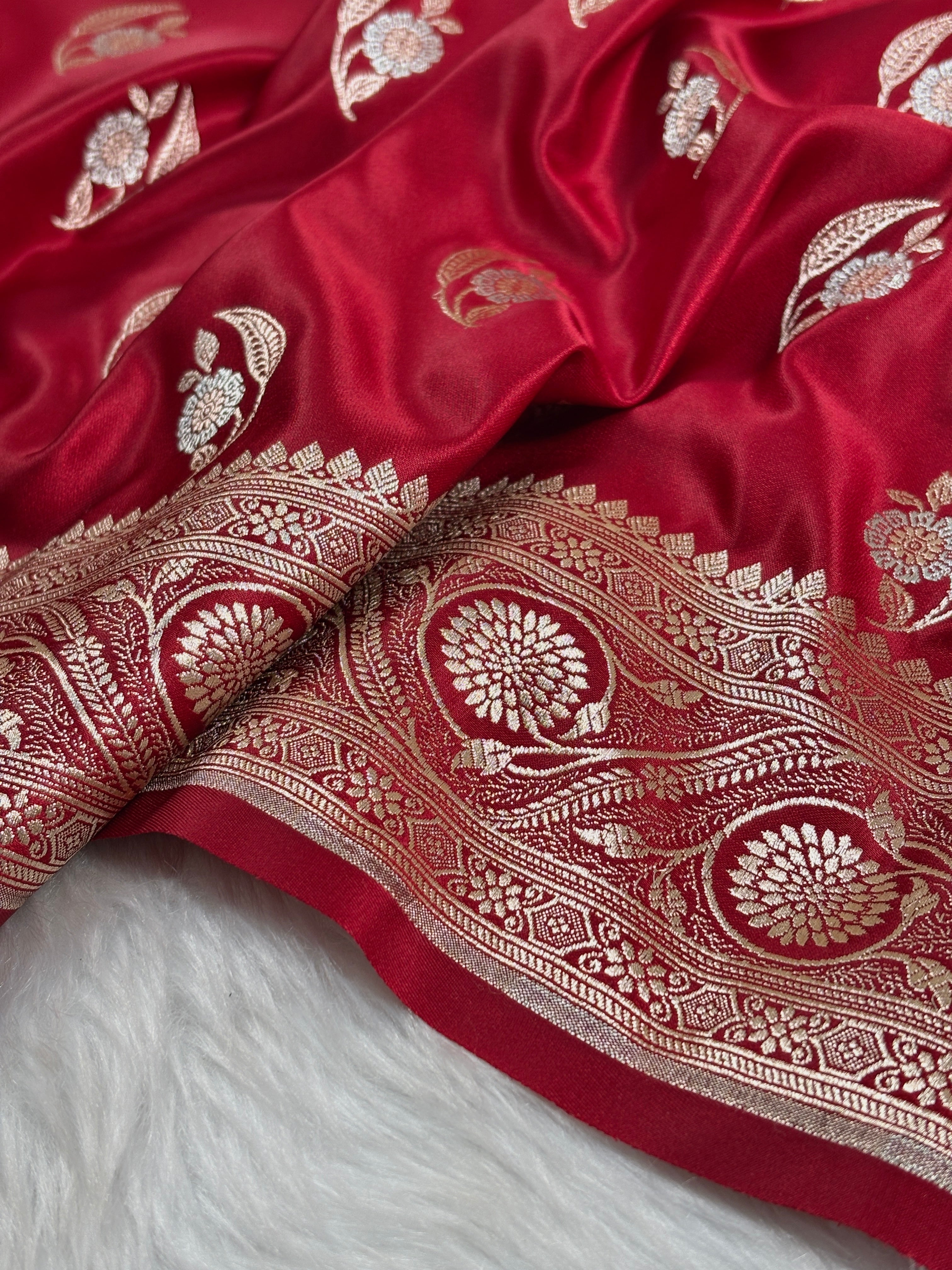 Mashru Katan Banarasi Saree