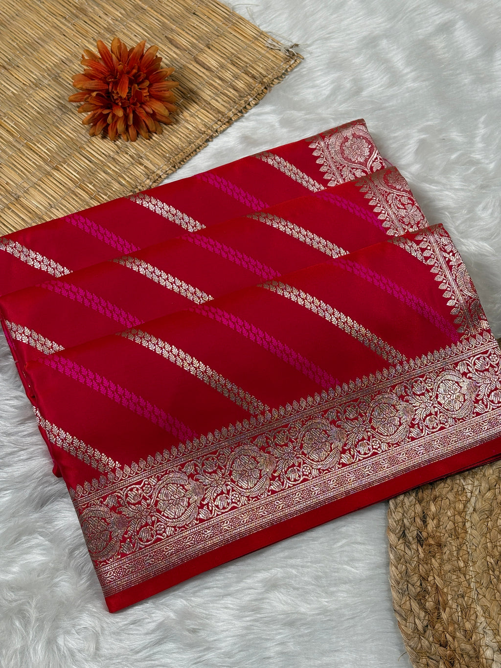 Mashru Katan Banarasi Saree