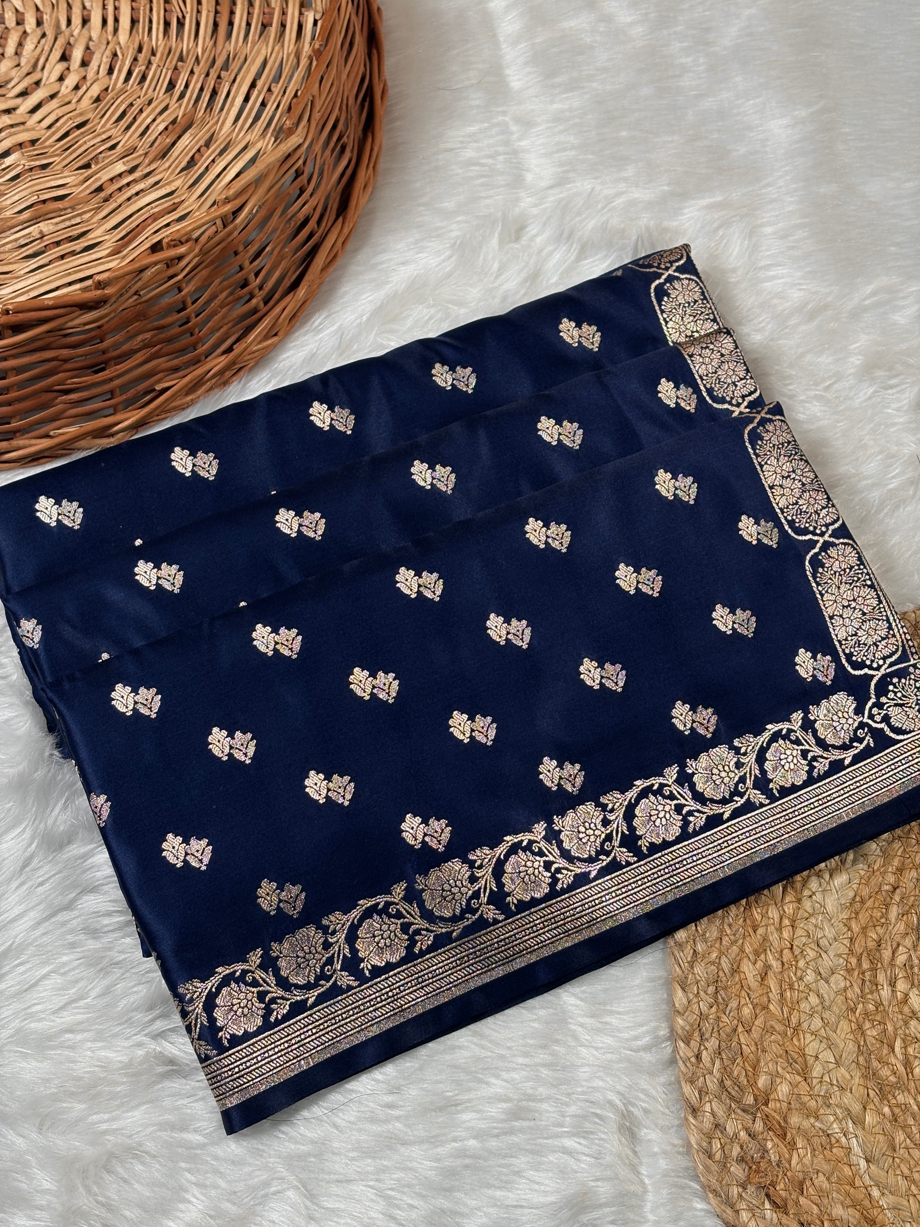 Mashru Katan Banarasi Saree