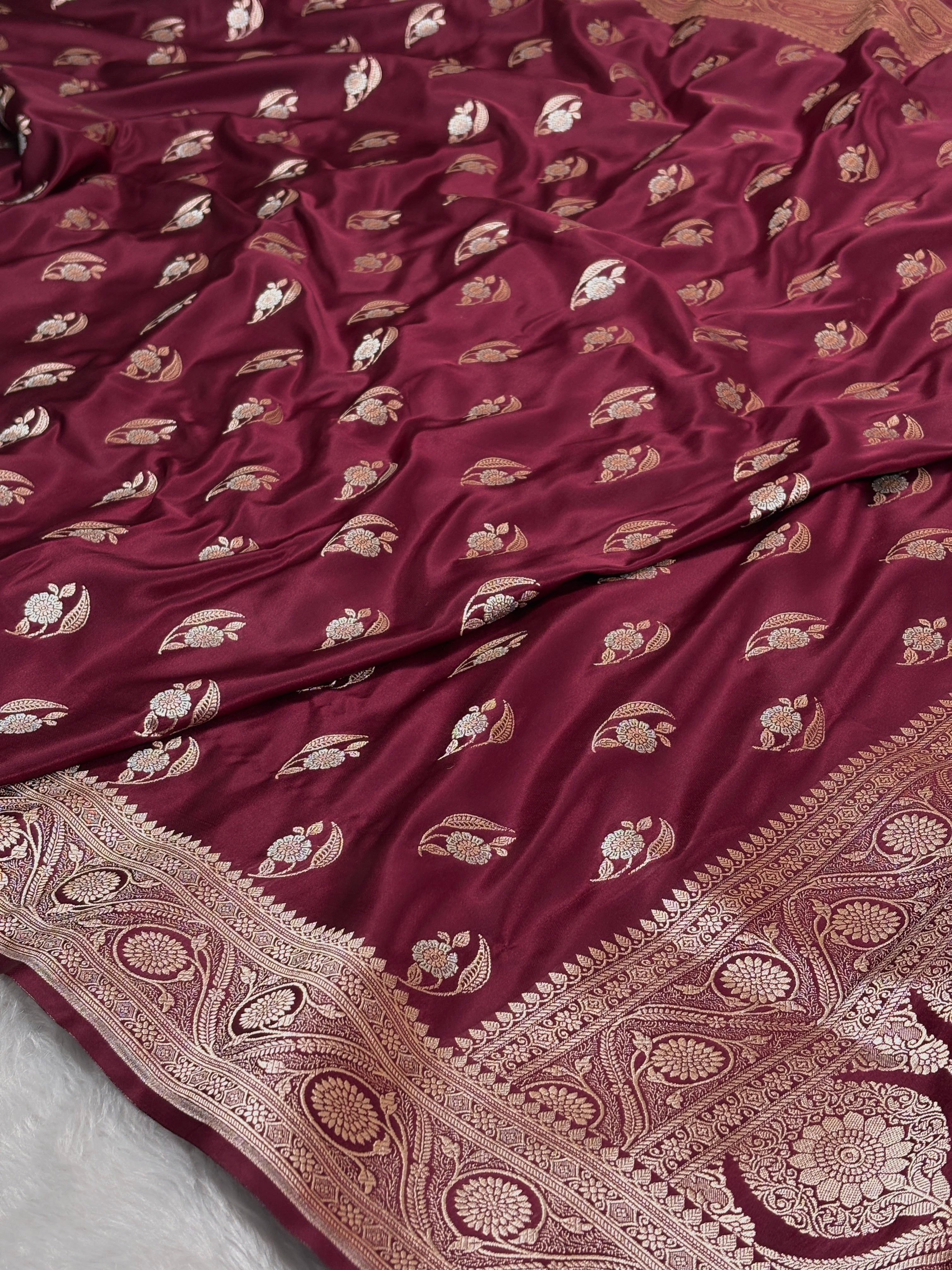 Mashru Katan Banarasi Saree