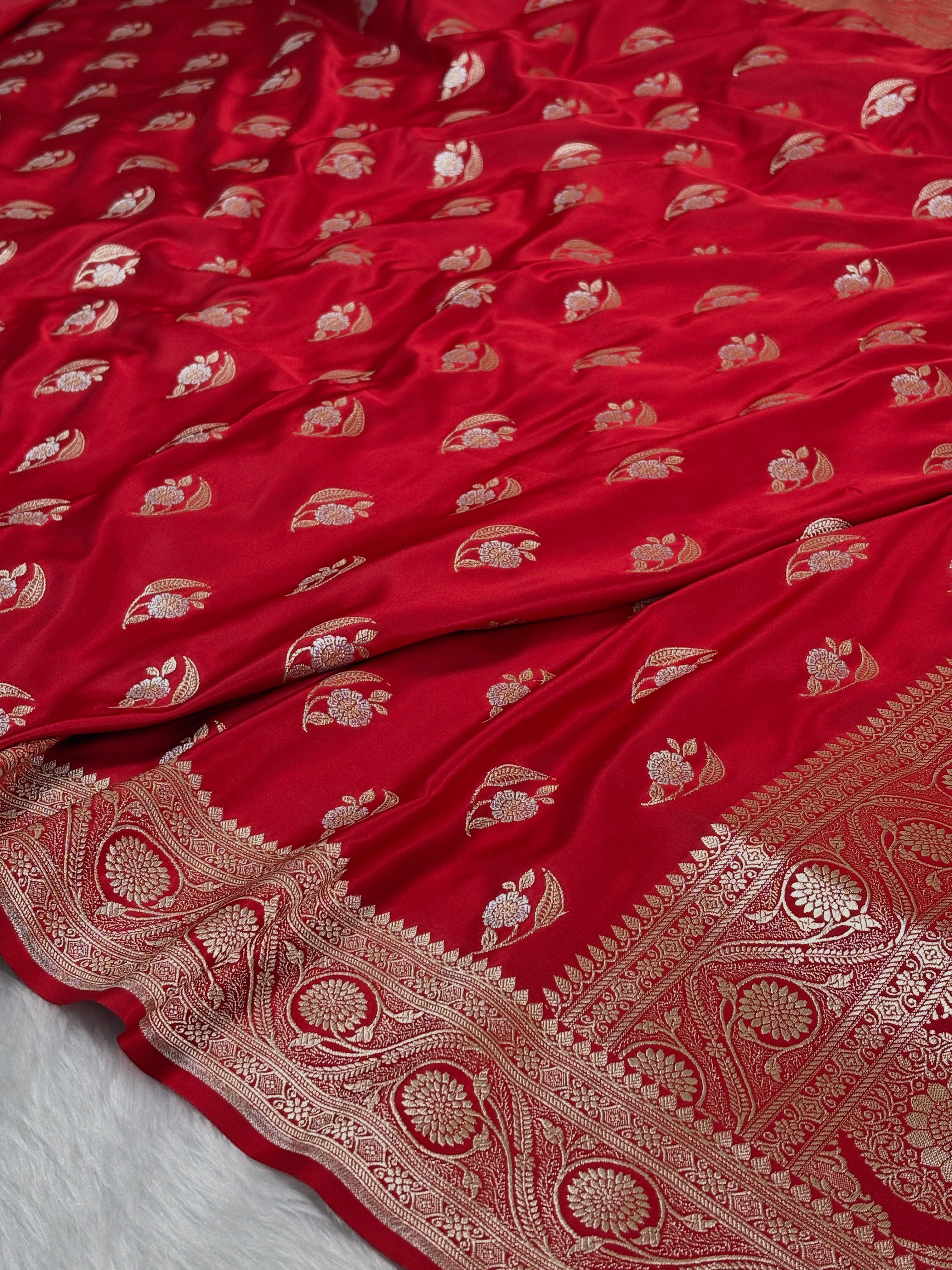 Mashru Katan Banarasi Saree
