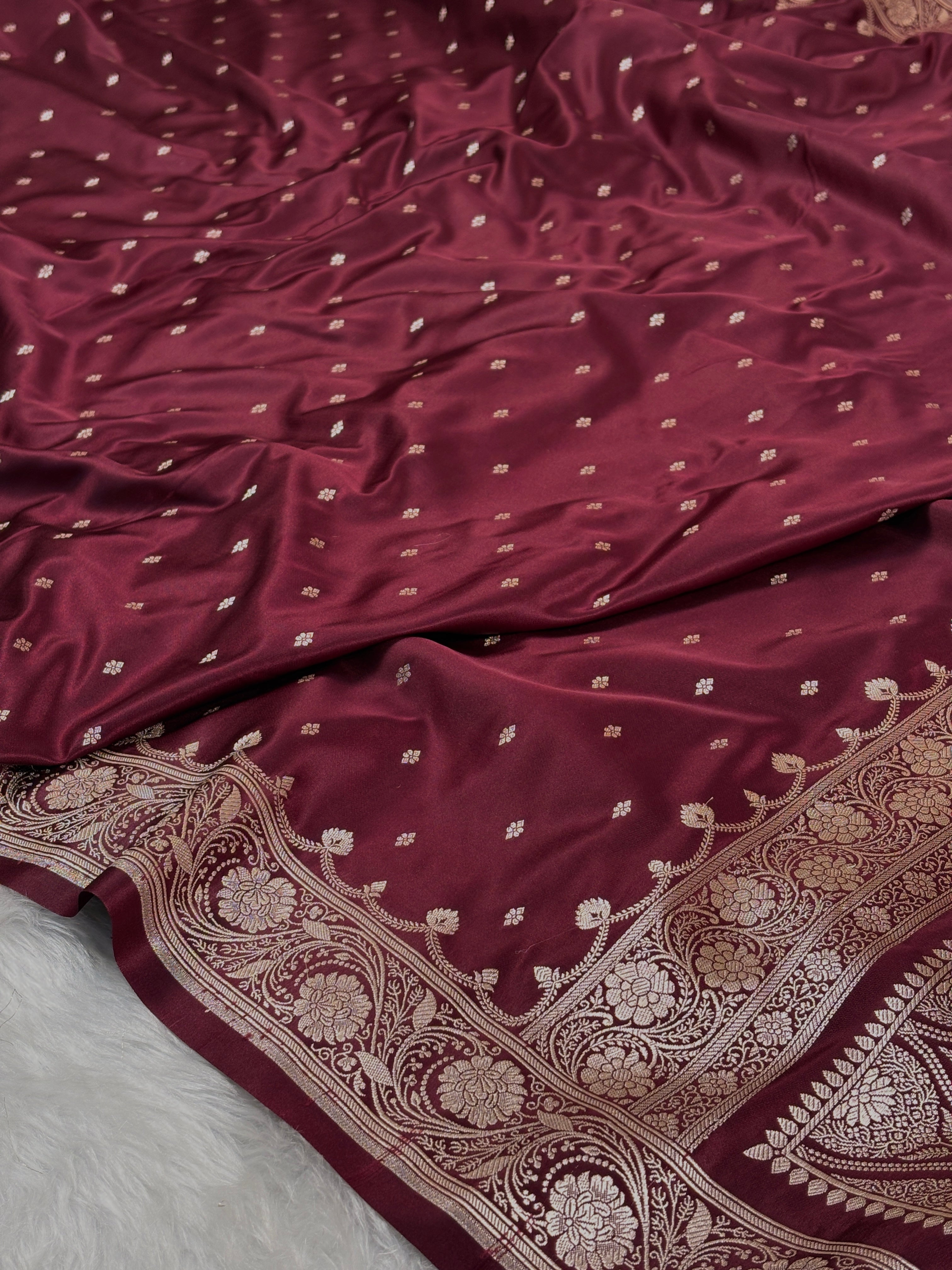 Mashru Katan Banarasi Saree