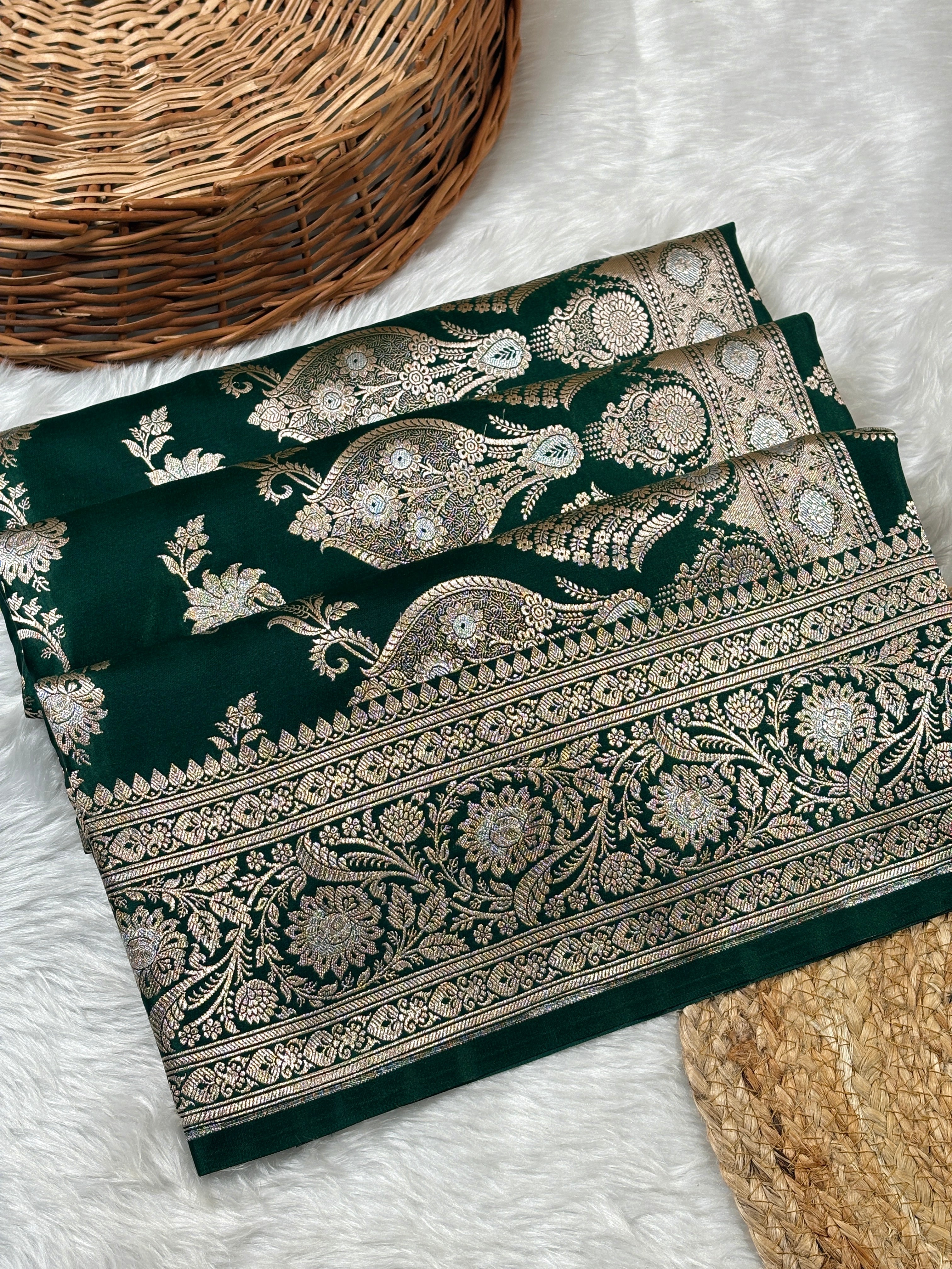 Mashru Katan Banarasi Saree