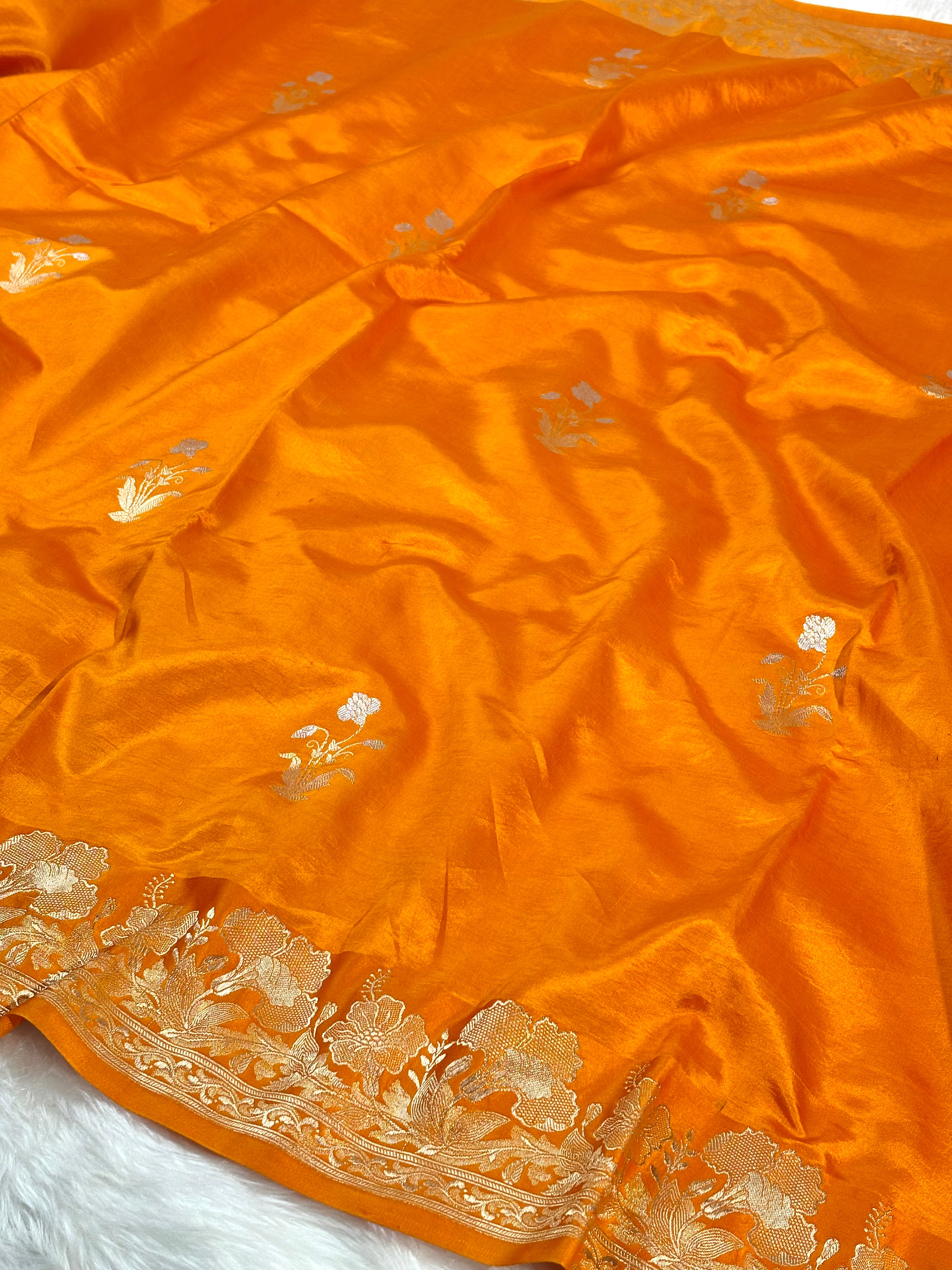 Pure Katan Alfi Handloom Banarasi Saree