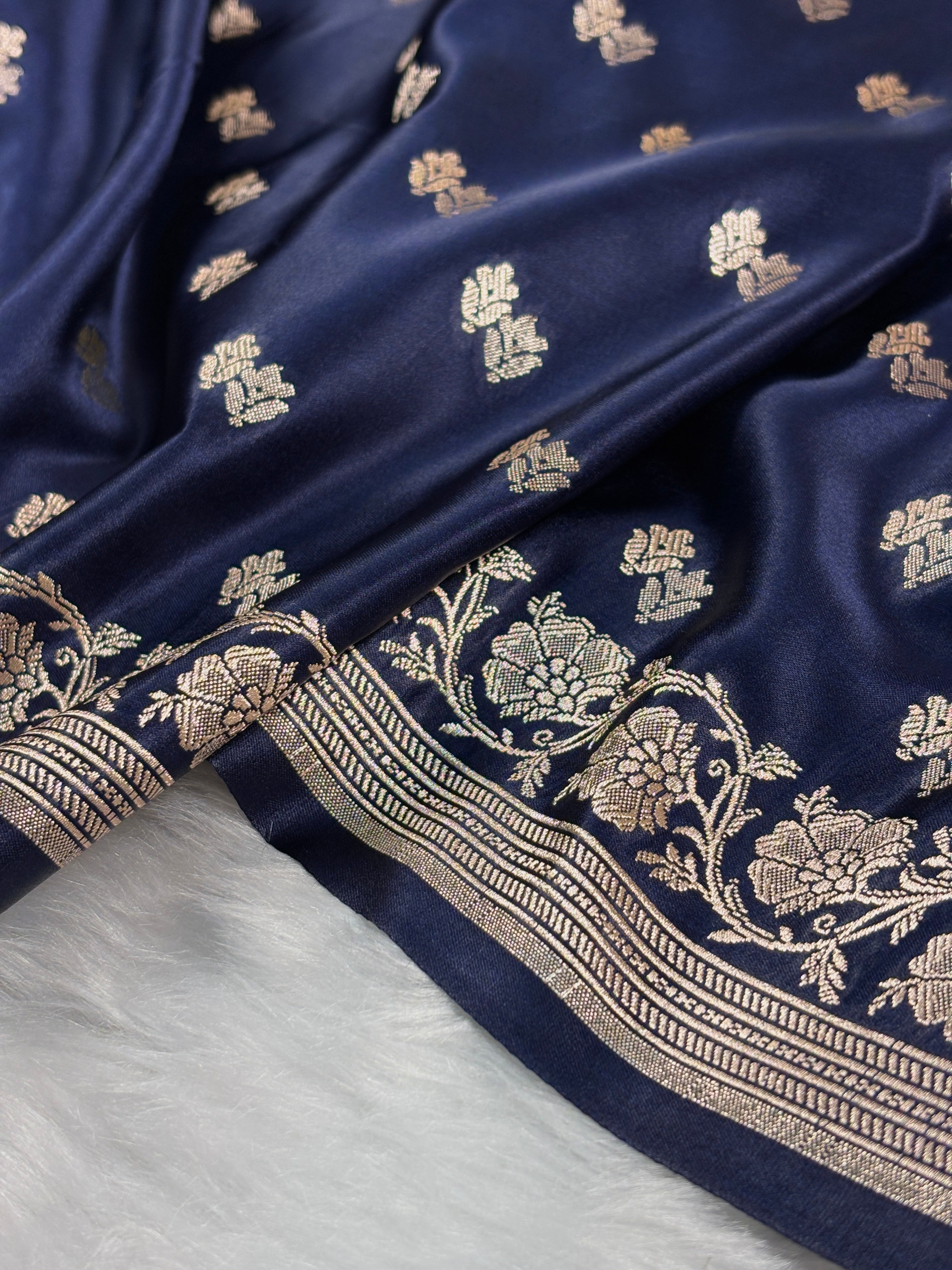 Mashru Katan Banarasi Saree