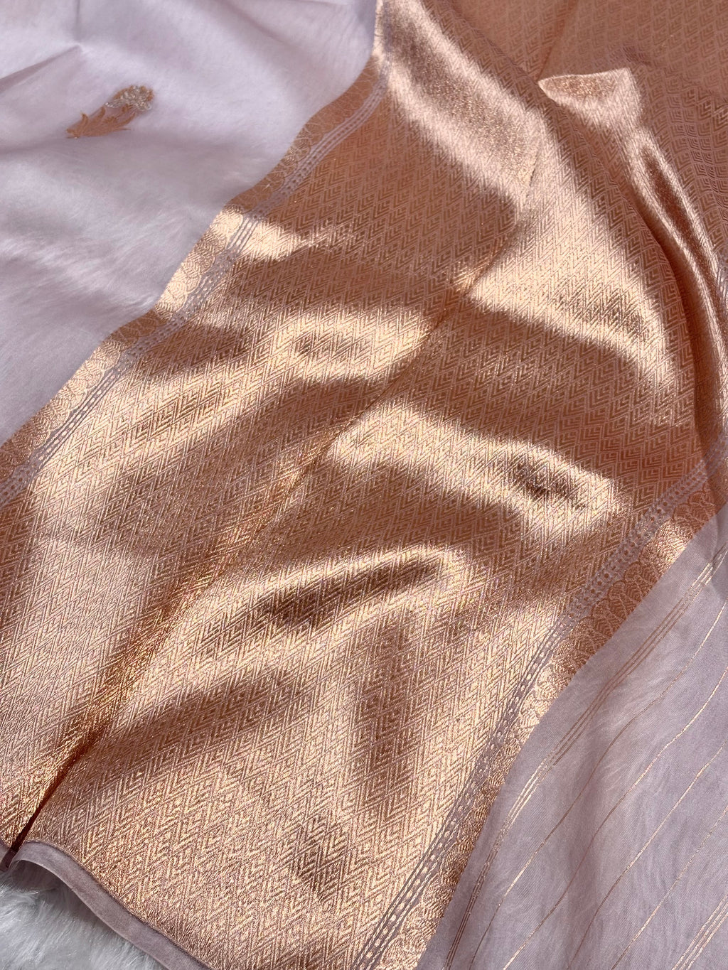 Pure Kora Organza Handloom Ombre Saree