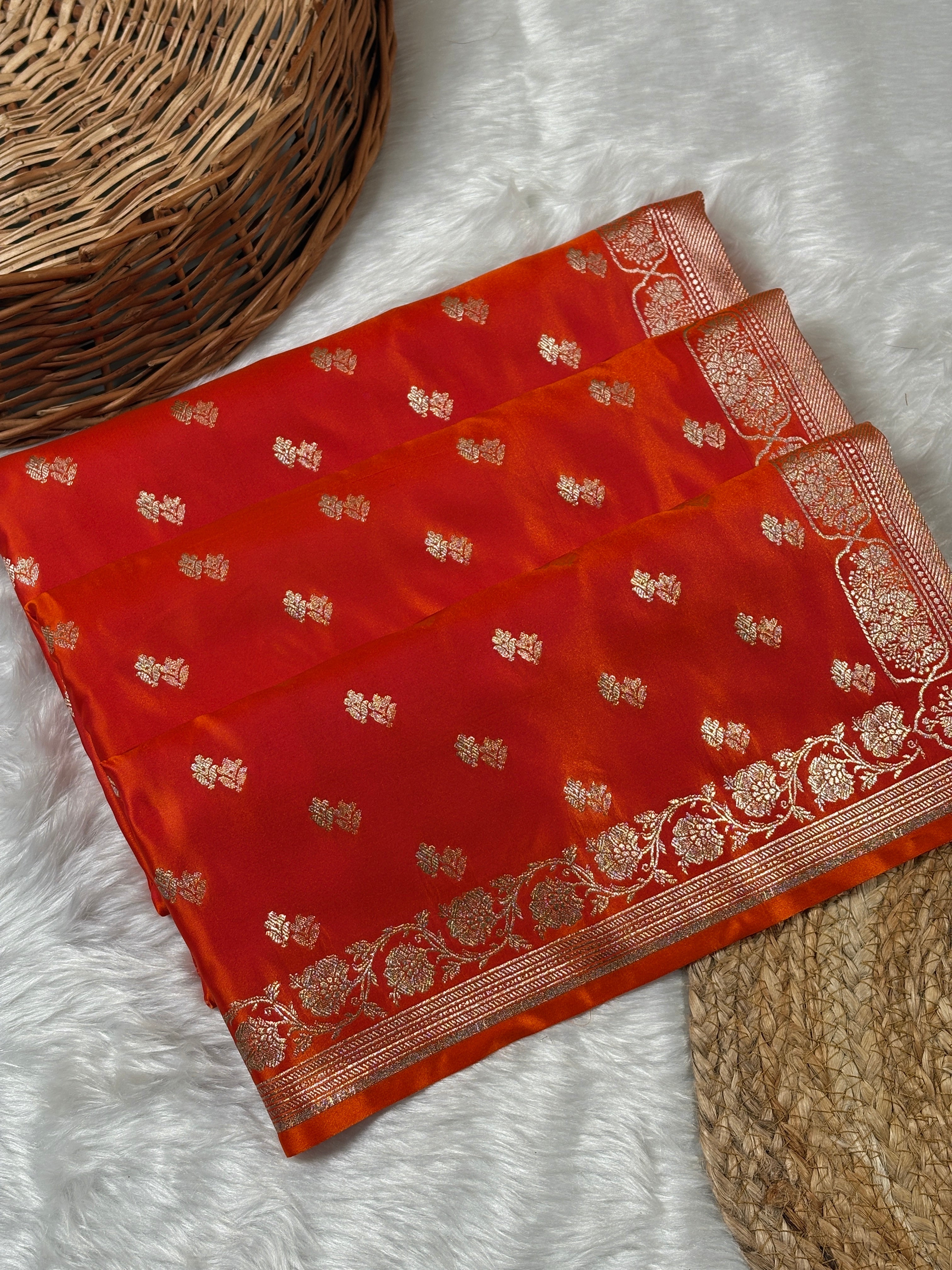 Mashru Katan Banarasi Saree