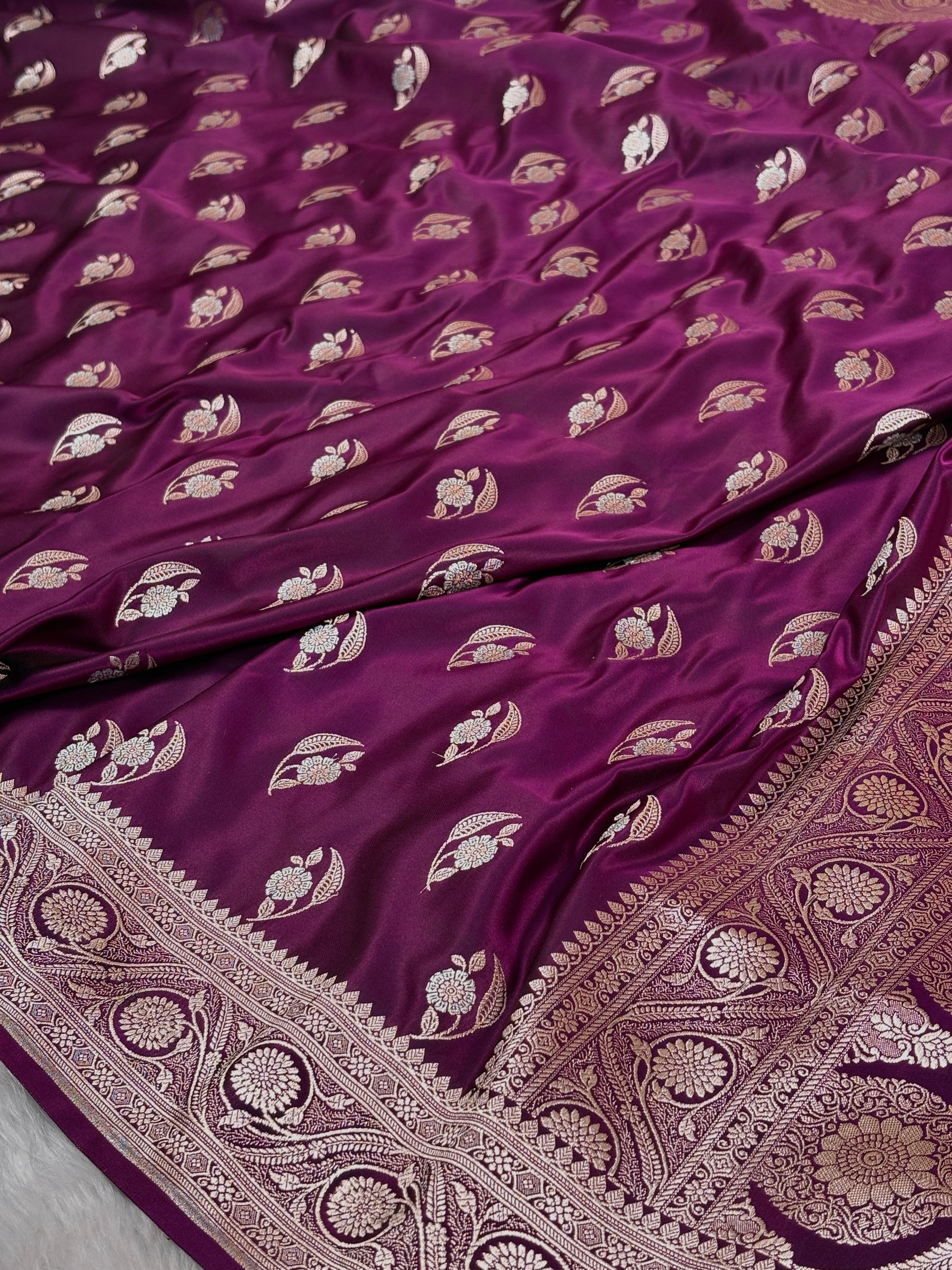 Mashru Katan Banarasi Saree