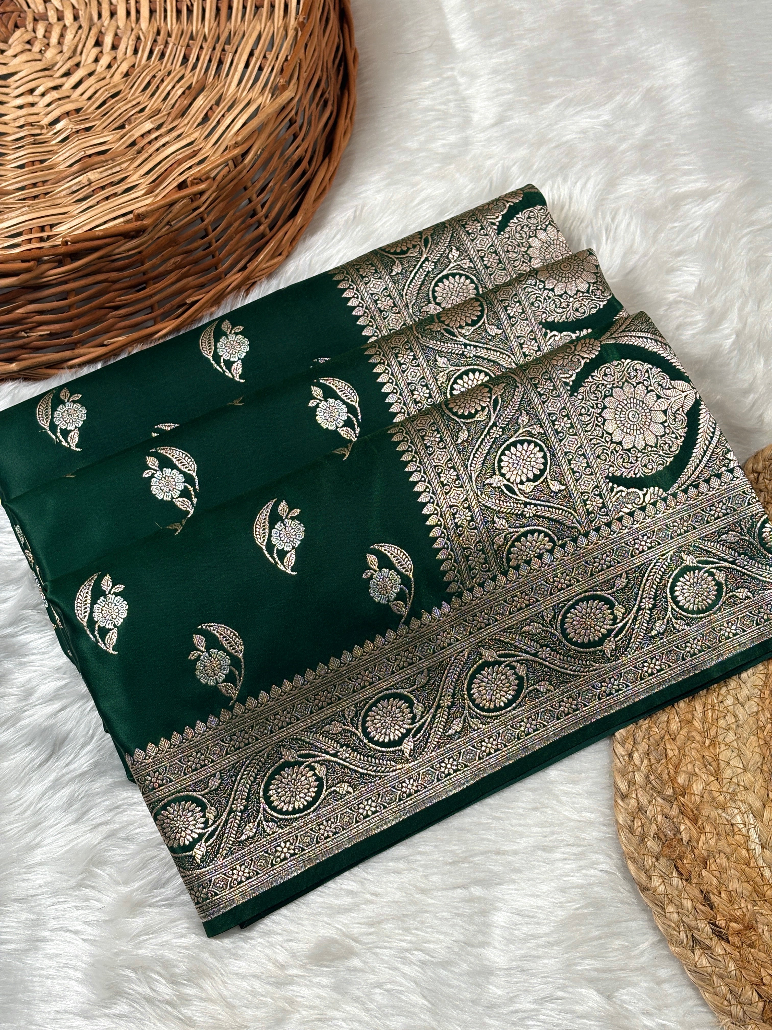 Mashru Katan Banarasi Saree