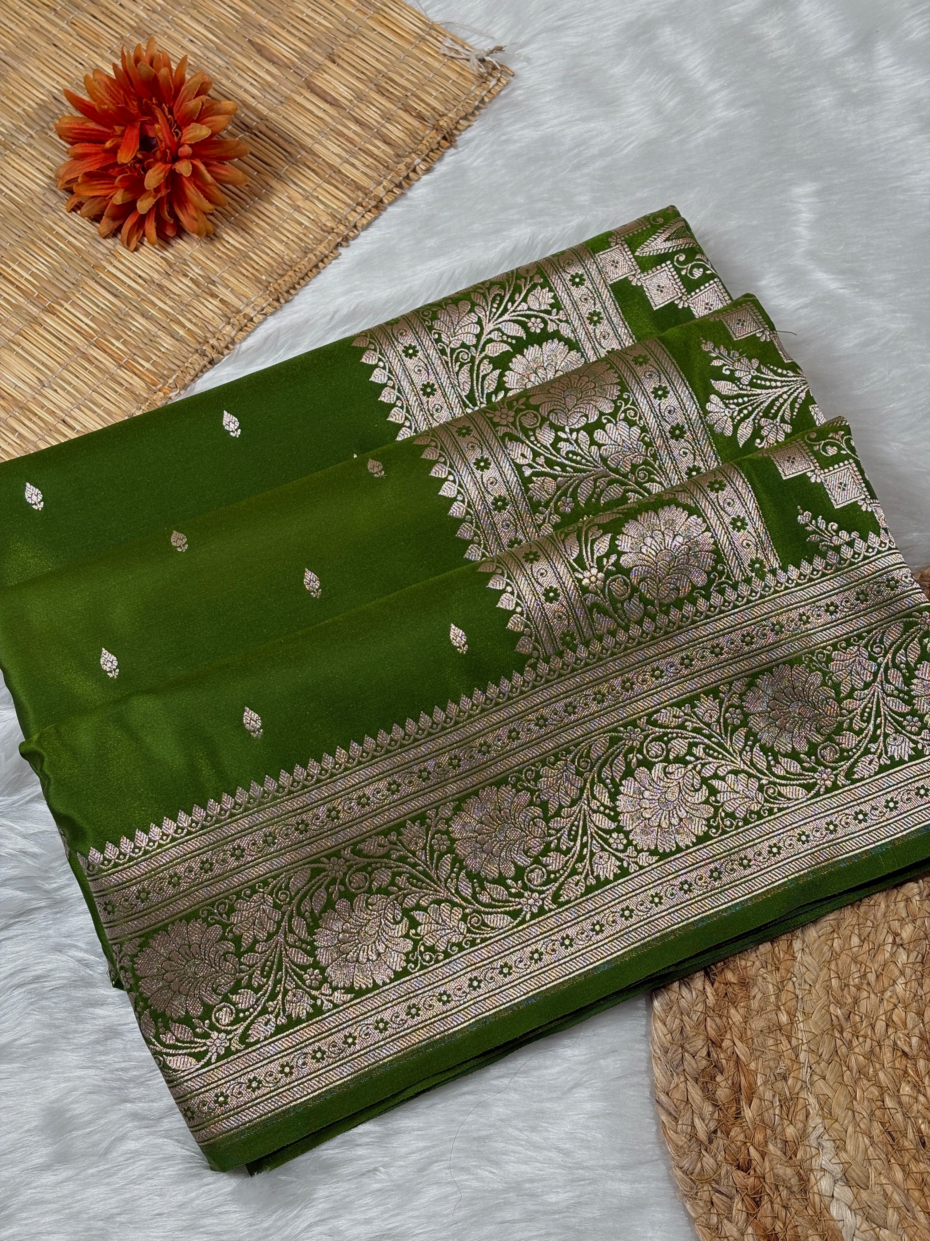 Mashru Katan Banarasi Saree