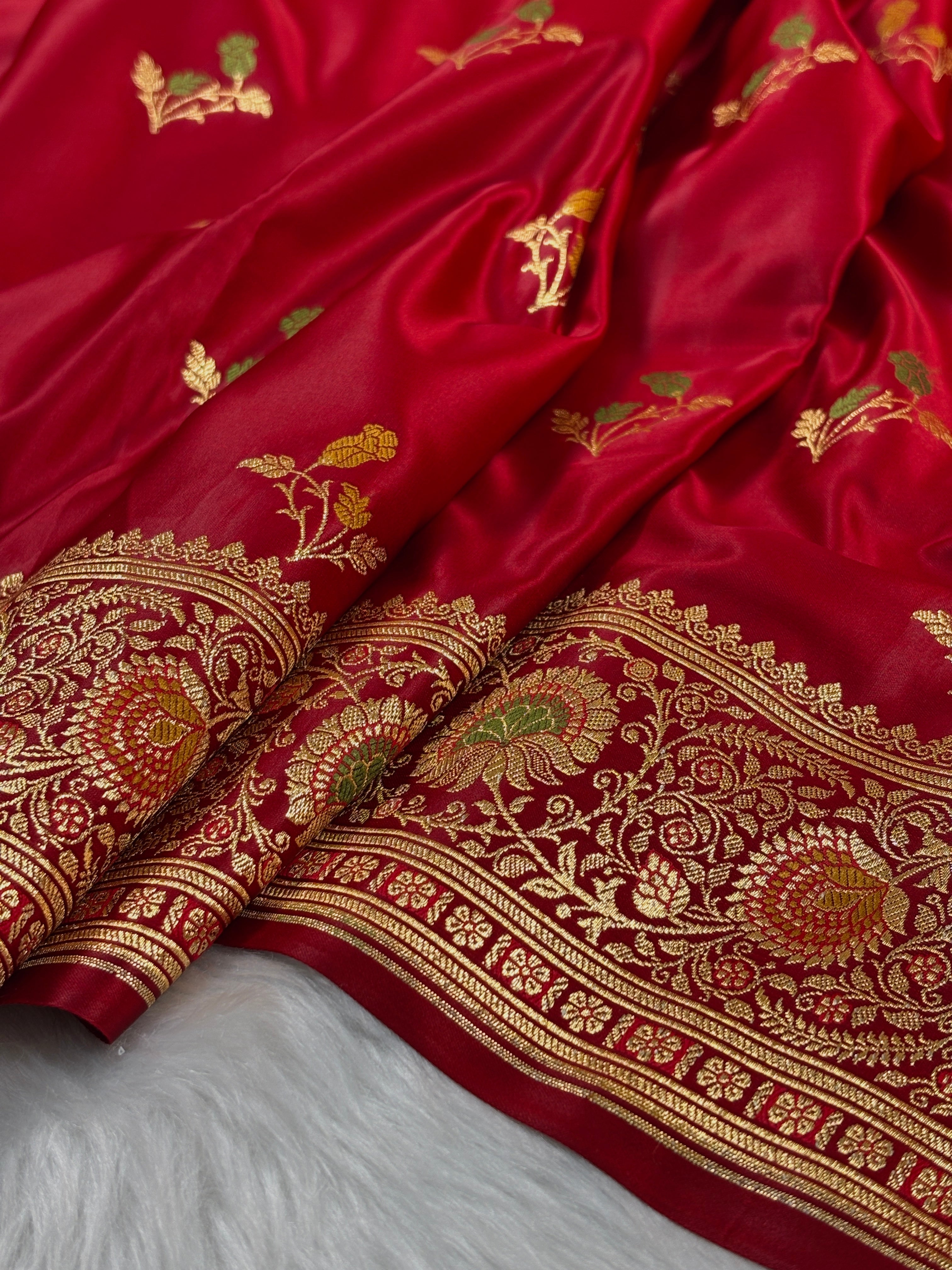 Premium Mashru Katan Banarasi Saree
