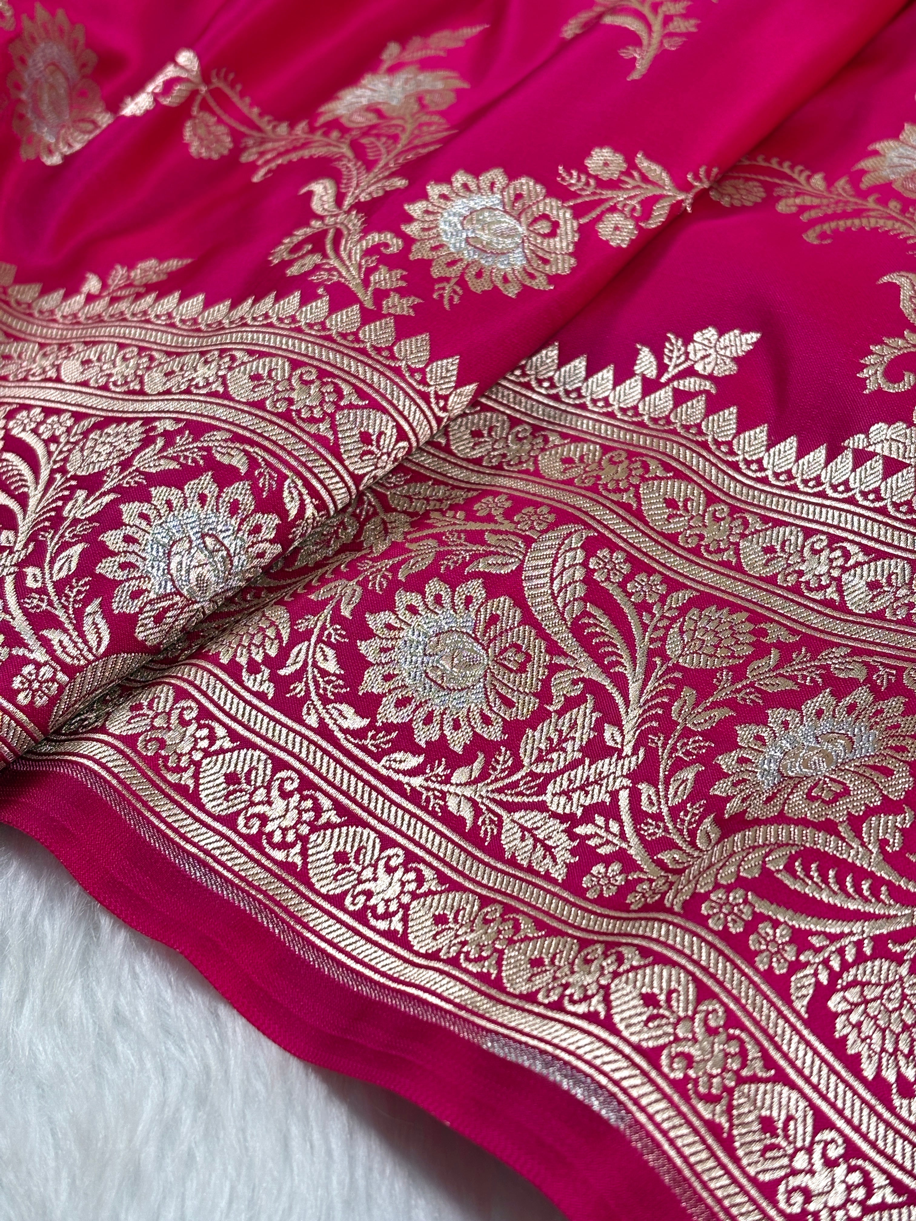 Mashru Katan Banarasi Saree