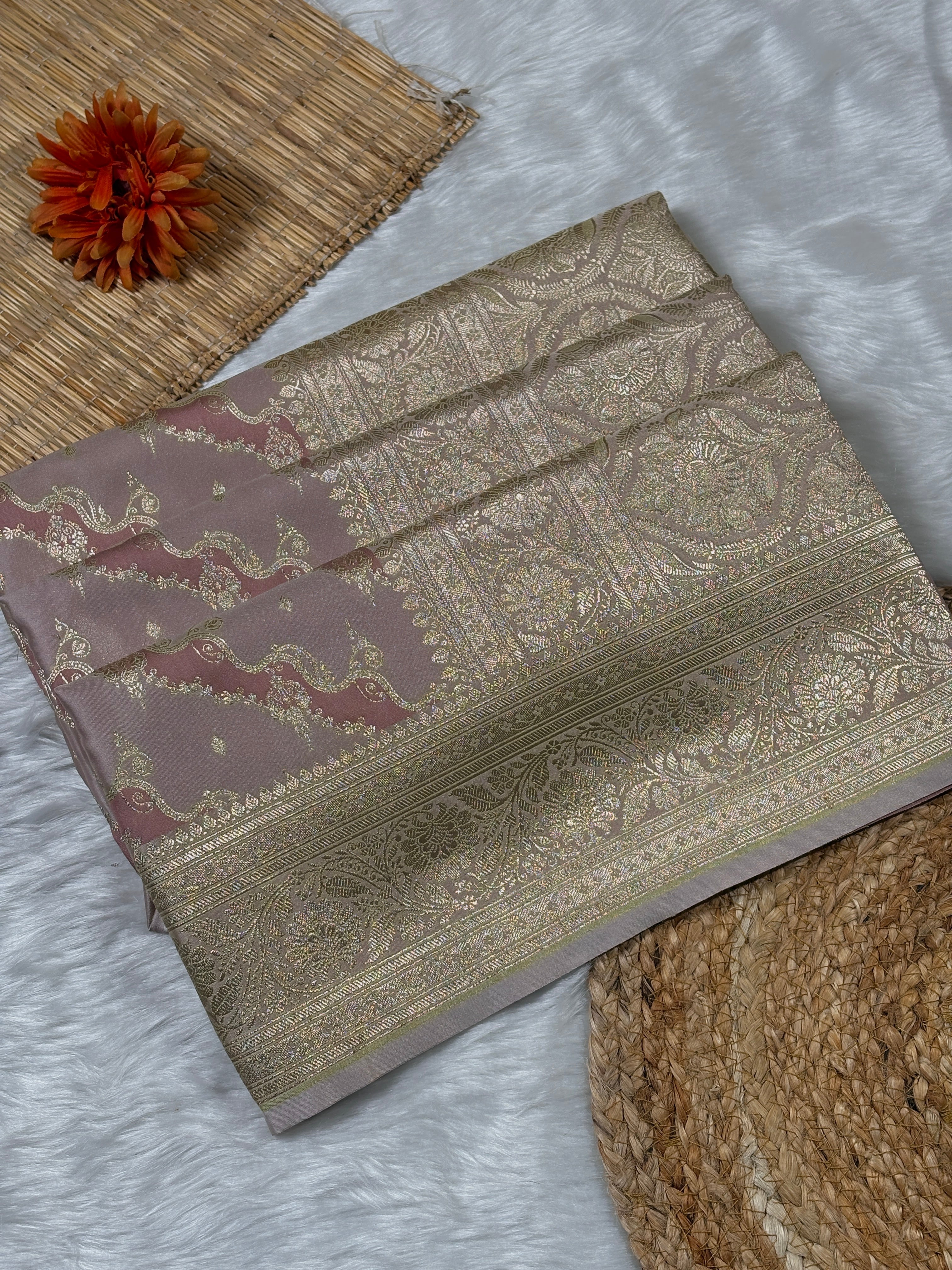 Mashru Katan Banarasi Saree