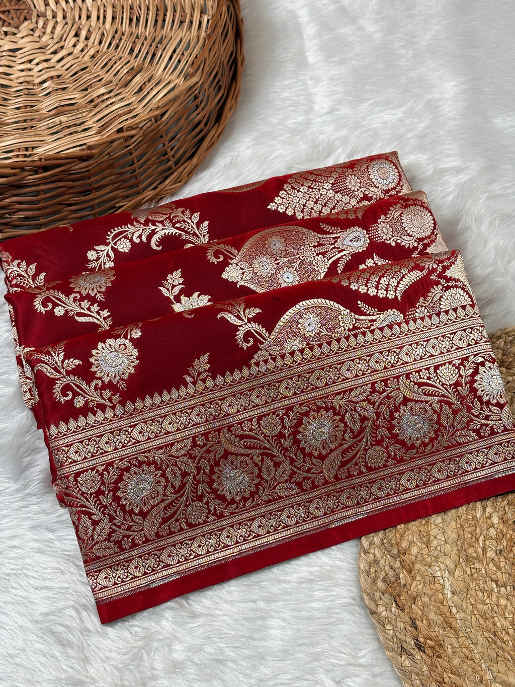Mashru Katan Banarasi Saree