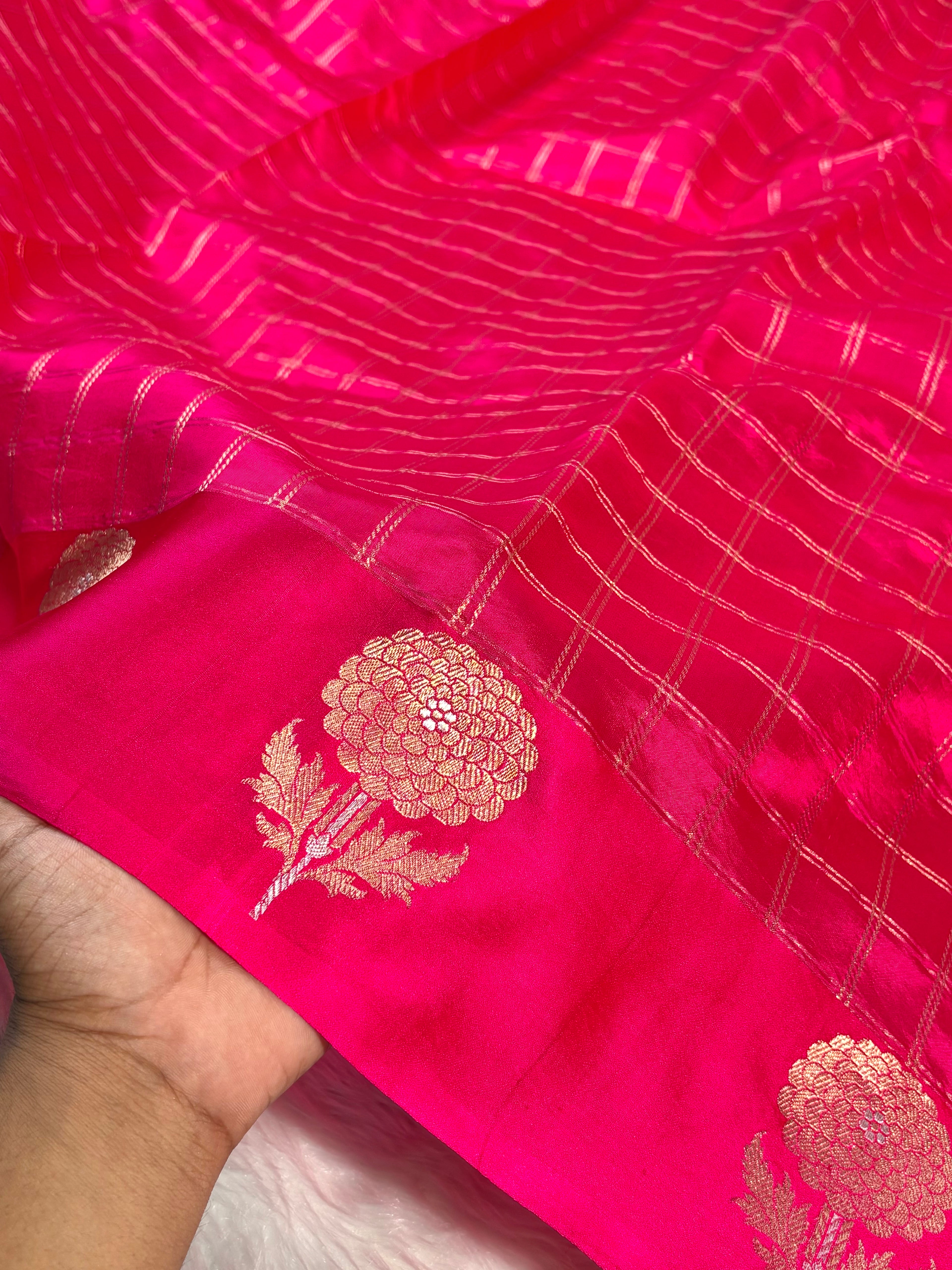 Pure Katan Alfi Handloom Banarasi Saree