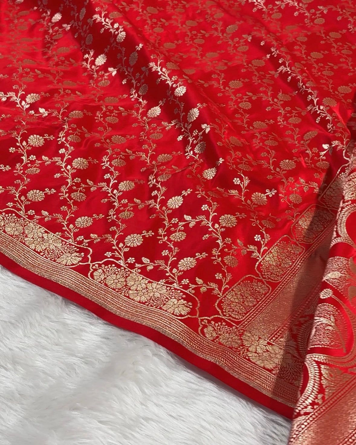 Bridal Mashru Katan Banarasi Saree
