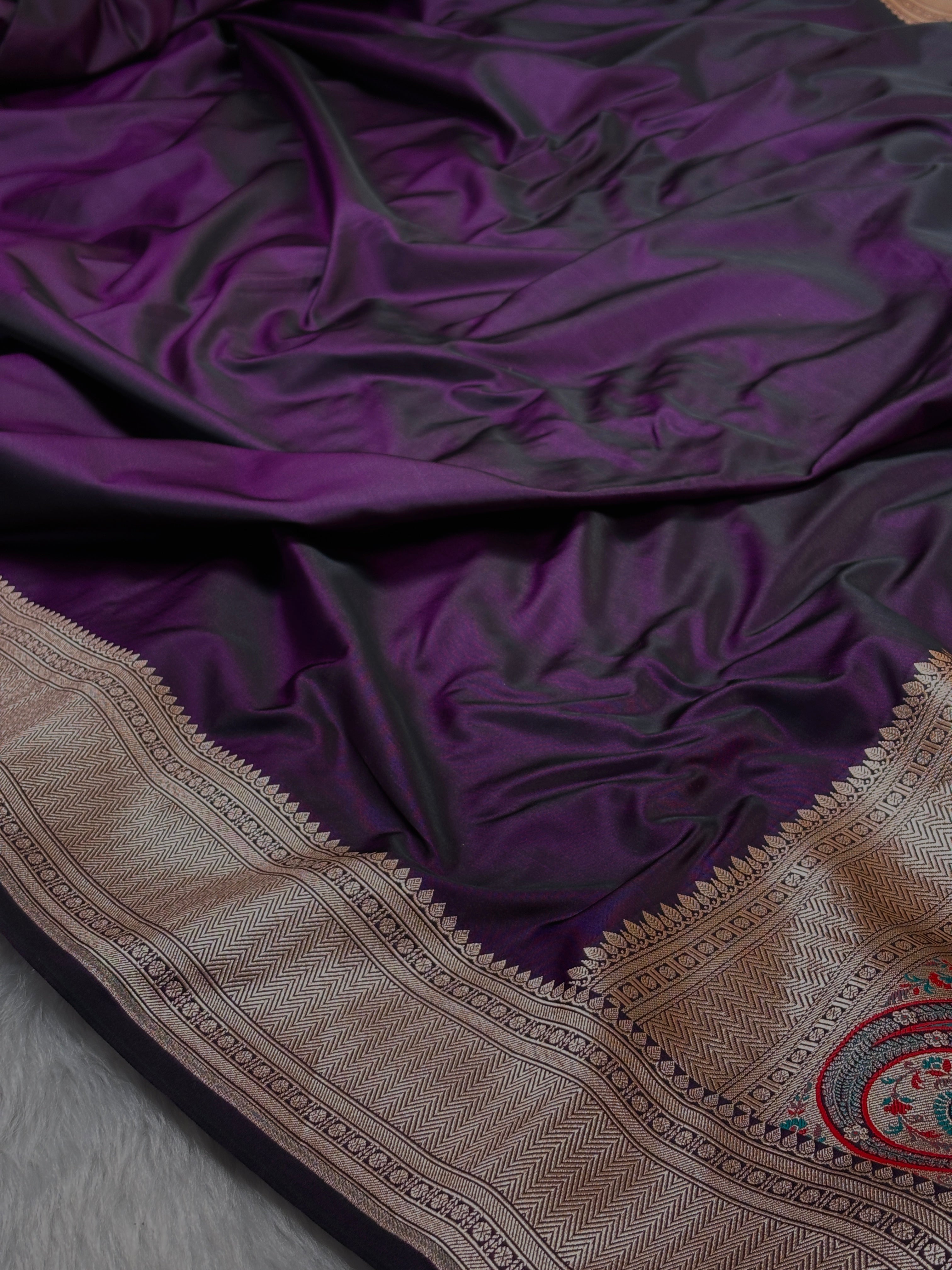 Premium Mashru Katan Banarasi Saree