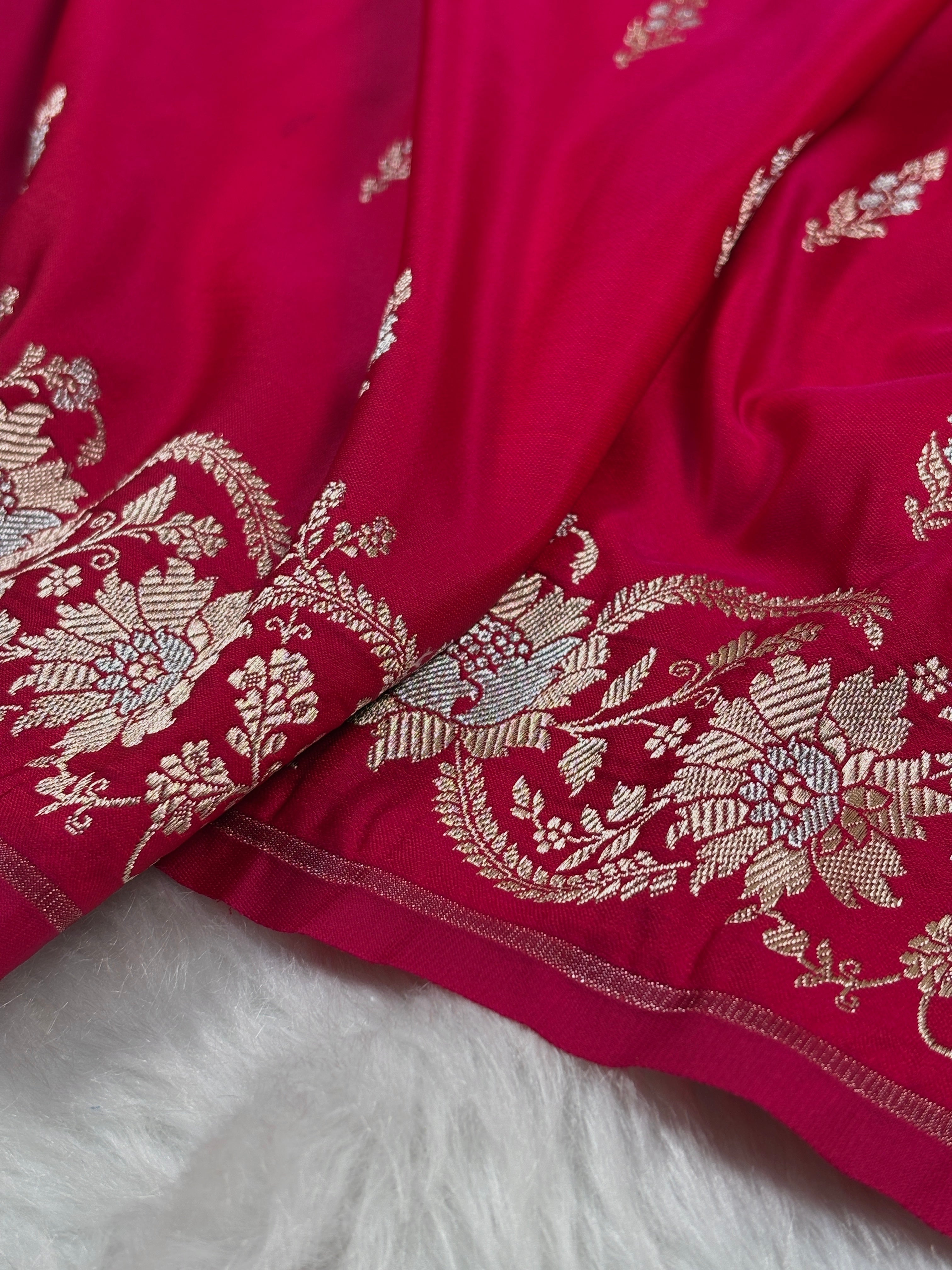 Premium Mashru Katan Banarasi Saree